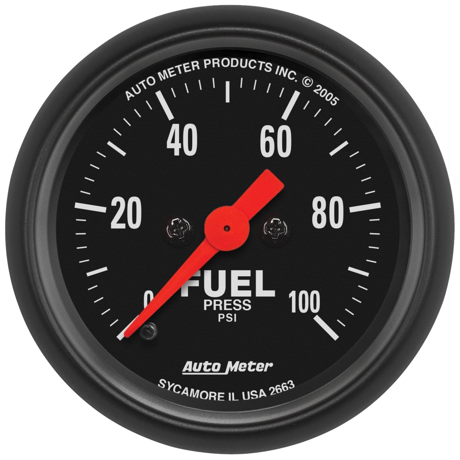 AutoMeter 2663 GAUGE; FUEL PRESSURE; 2 1/16in.; 100PSI; DIGITAL STEPPER MOTOR; Z-SERIES AutoMeter 2663