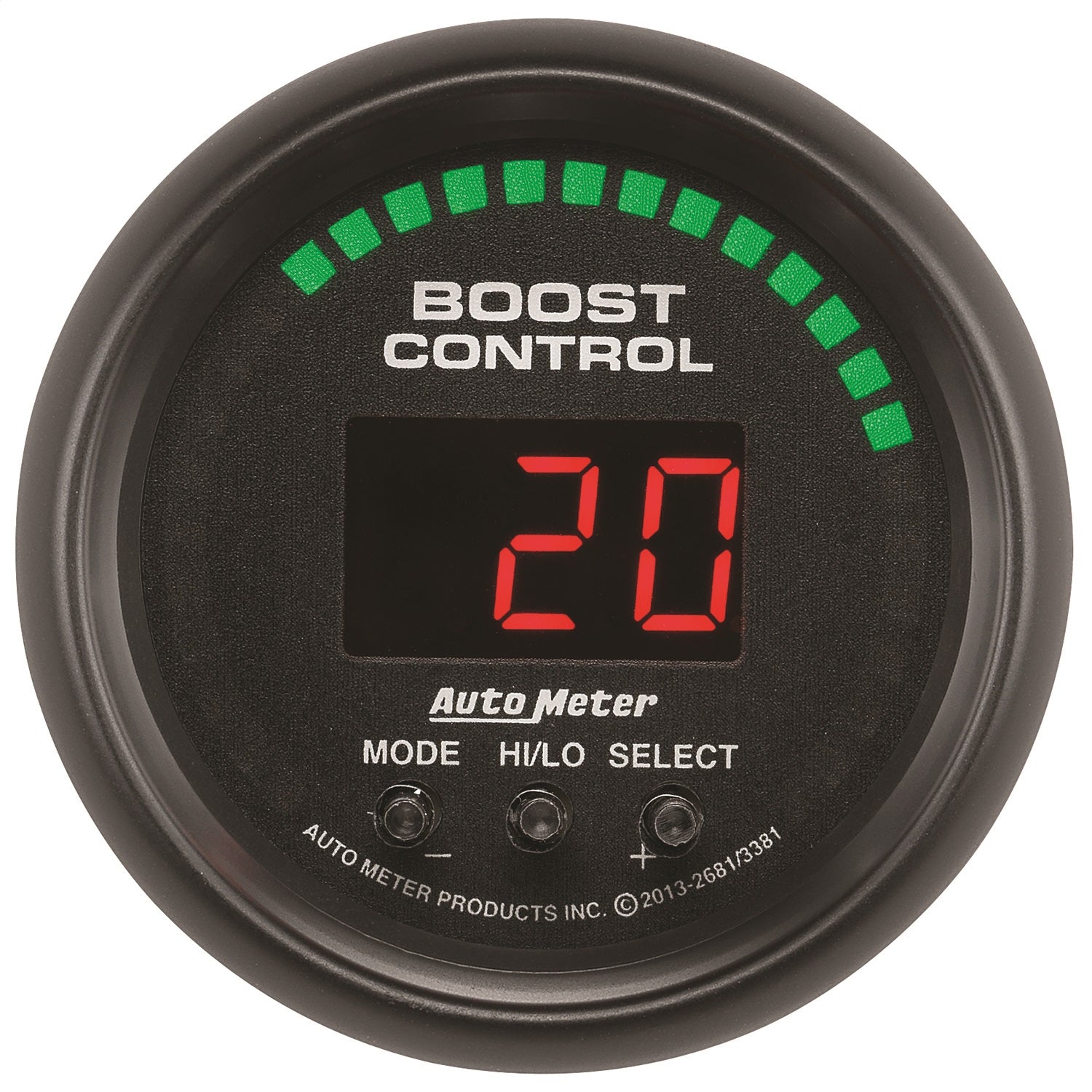 AutoMeter 2681 GAUGE; BOOST CONTROLLER; 2 1/16in.; 30INHG-30PSI; INCL. SOLENOID; DIGITAL; Z/ES AutoMeter 2681