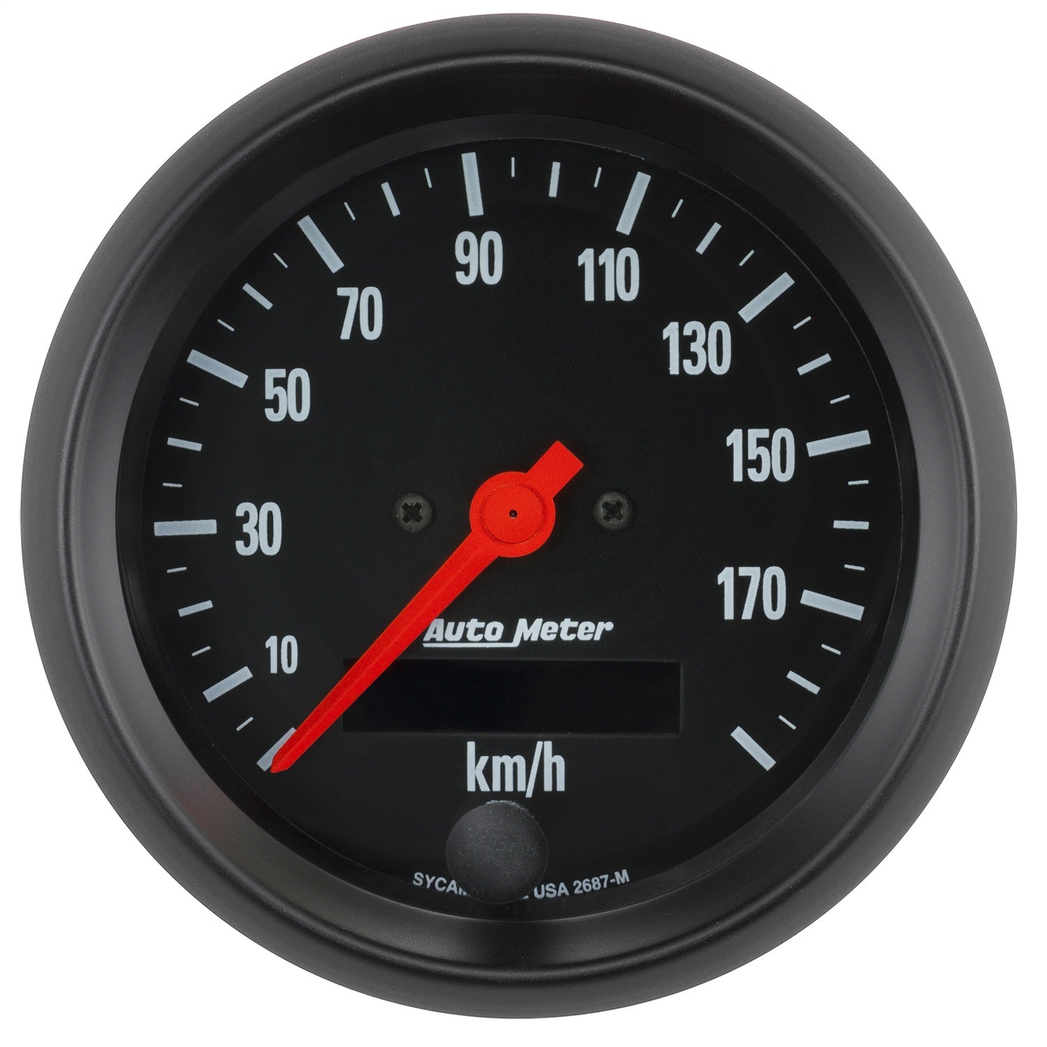 AutoMeter 2687-M GAUGE; SPEEDOMETER; 3 3/8in.; 190KM/H; ELEC. PROG. W/LCD ODO; Z-SERIES AutoMeter 2687-M