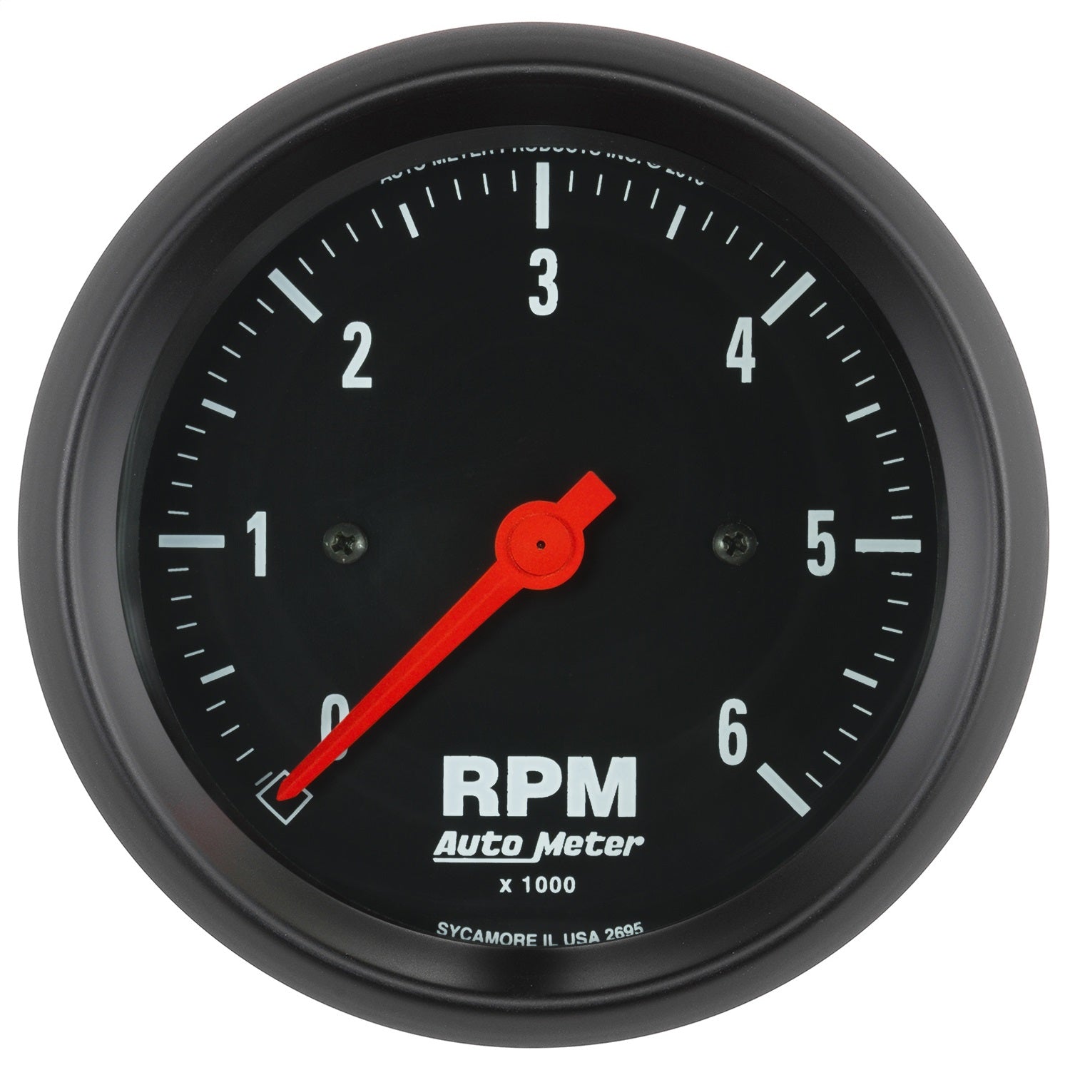 AutoMeter 2695 GAUGE; TACHOMETER; 3 3/8in.; 6K RPM; IN-DASH; Z-SERIES AutoMeter 2695
