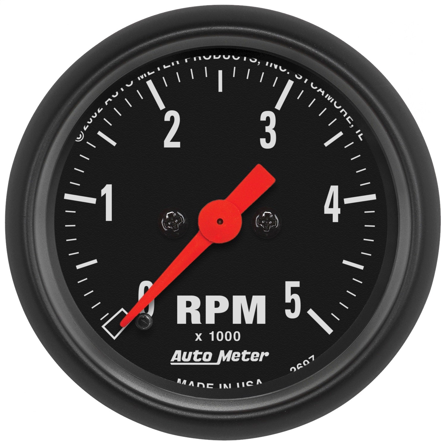 AutoMeter 2697 GAUGE; TACHOMETER; 2 1/16in.; 5K RPM; IN-DASH; Z-SERIES AutoMeter 2697
