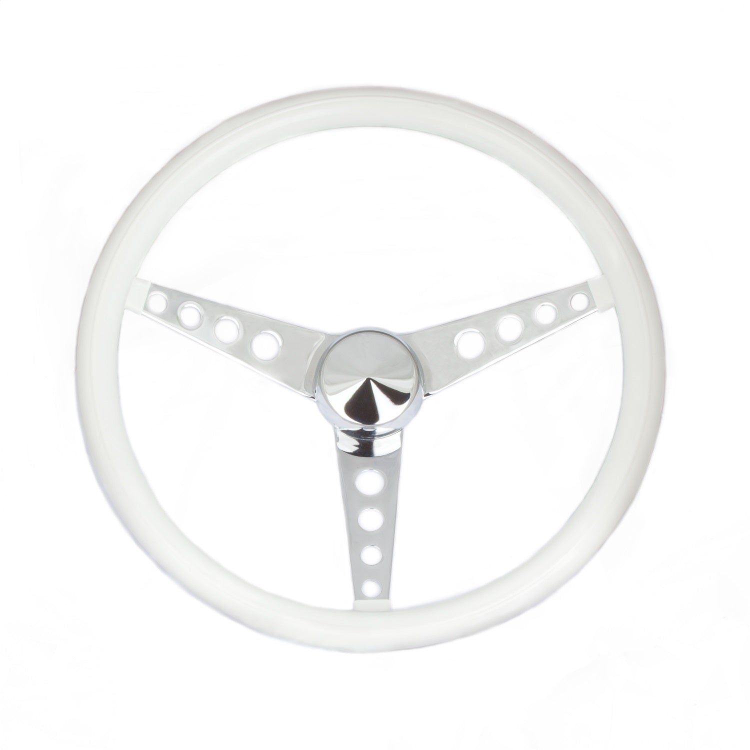 Grant 270 Classic Series Steering Wheel; 15 in. Diameter; White Vinyl; Grant 270