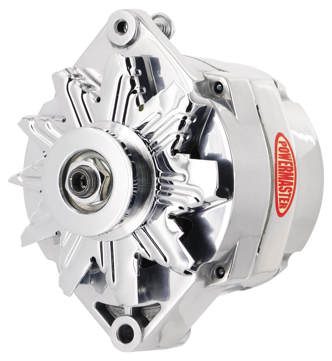 Powermaster Performance 27294 Alternator; 12si; 100 Amp; 75 Idle; 1V; OE Look; Polished; Powermaster Performance 27294