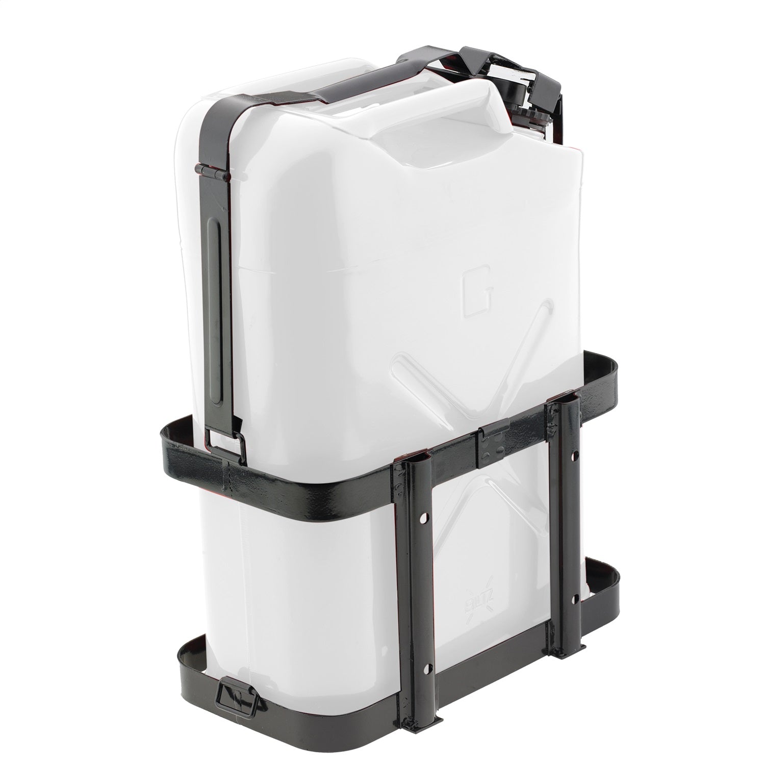 Jerry Gas Can Holder; Holds 5 Gallon Can; Smittybilt 2798
