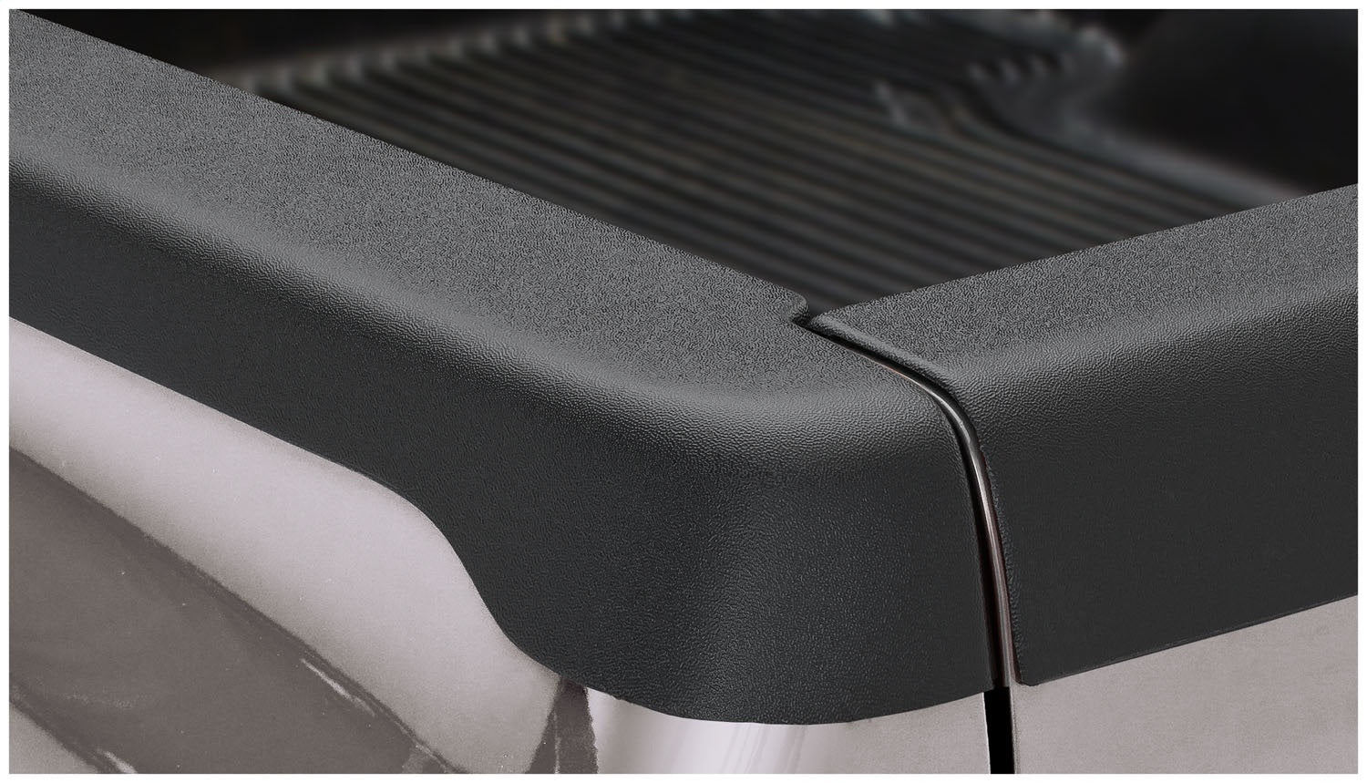 Bushwacker 28509 Ultimate SmoothBack™ Bed Rail Cap; OE Matte Black; w/o Stake Pocket; Bushwacker 28509