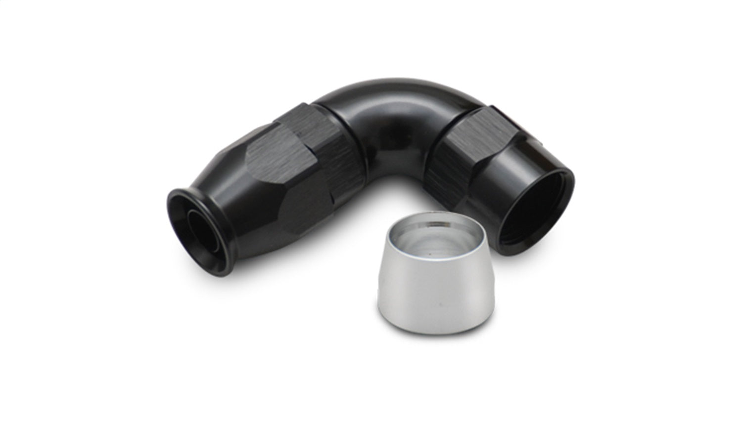 Vibrant Performance 28908 90 Degree Hose End Fitting; -8AN; for PTFE Lined Hose; Vibrant Performance 28908