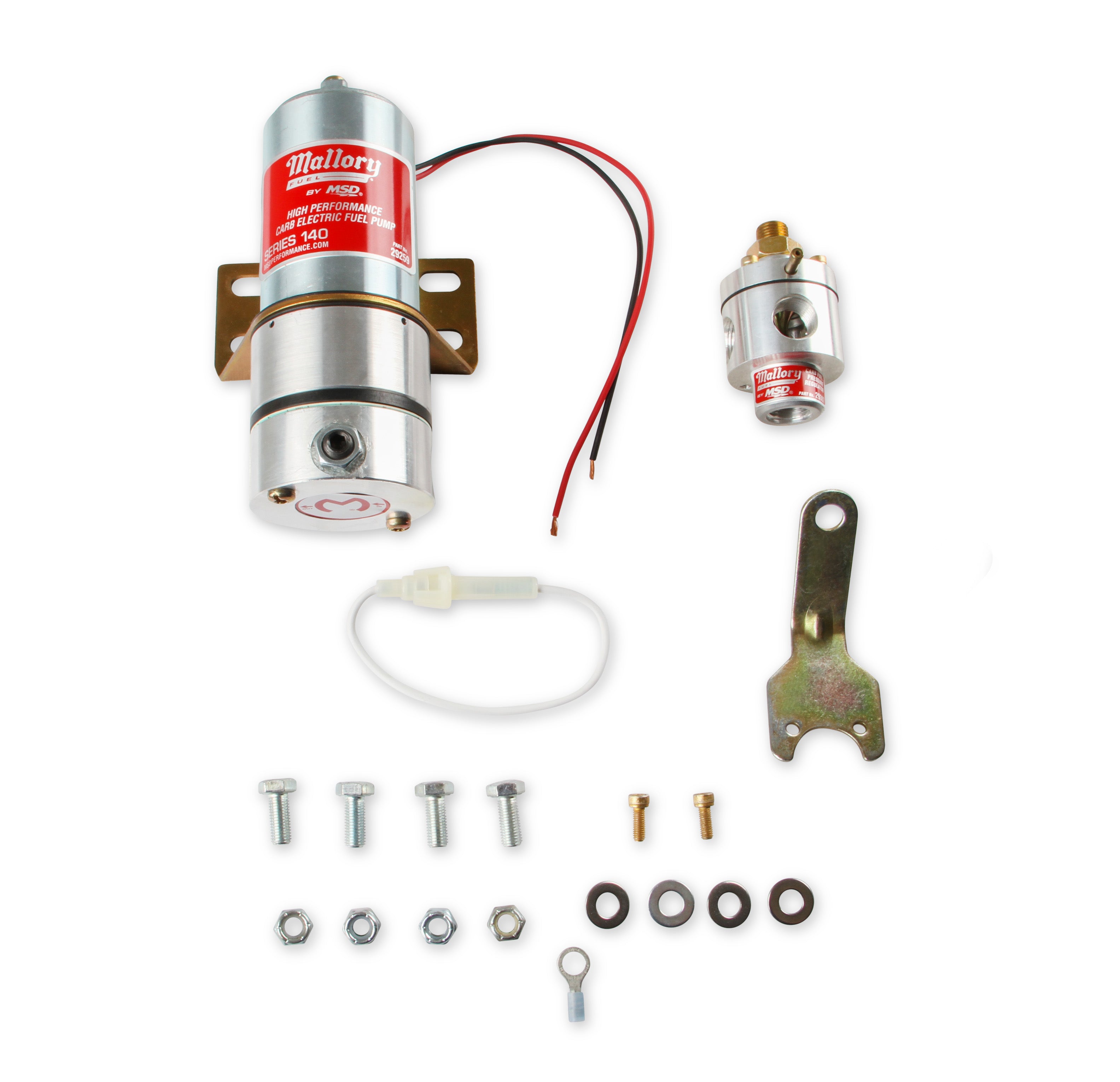 Mallory Model 140 Fuel Pump and 3-Port Bypass Regulator Kit