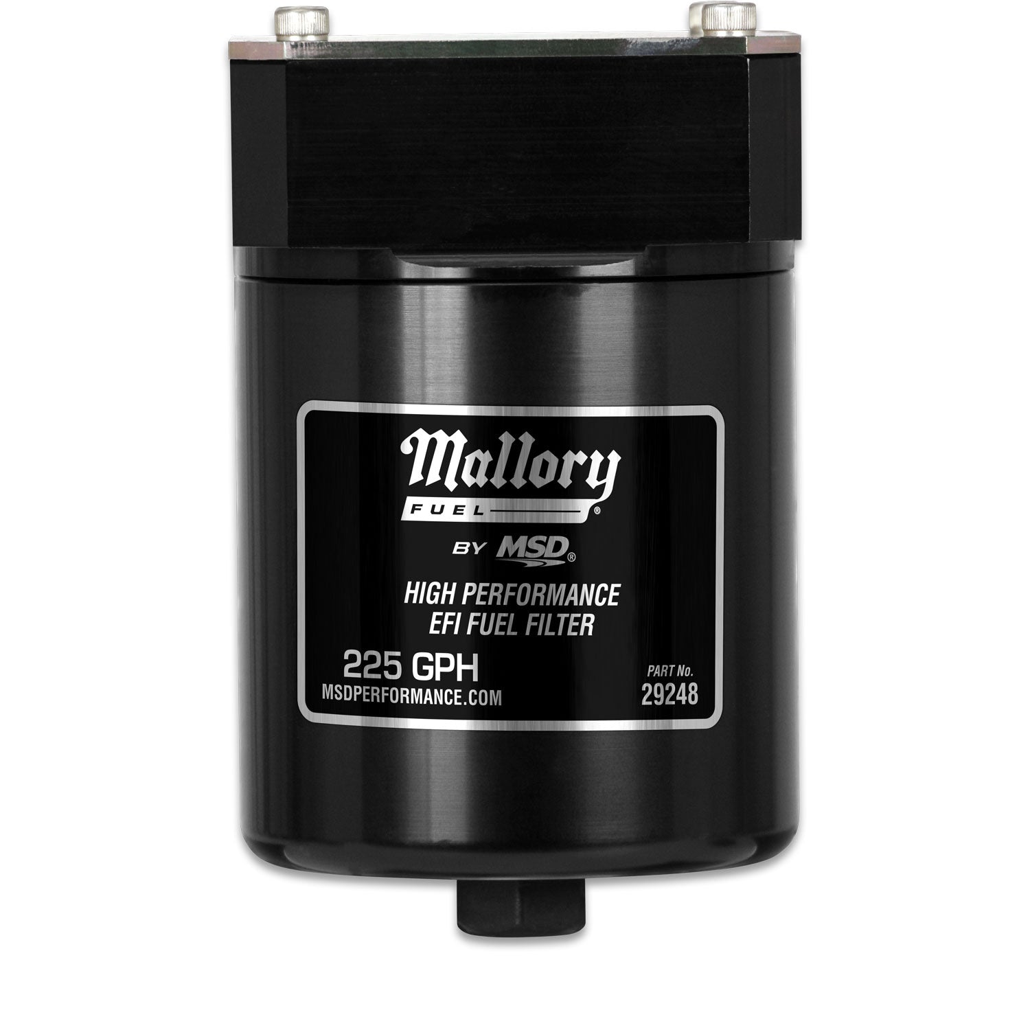 10 Micron filter with dual 3/4" x 16 (#8 AN) inlets and outlets up to 225 GPH