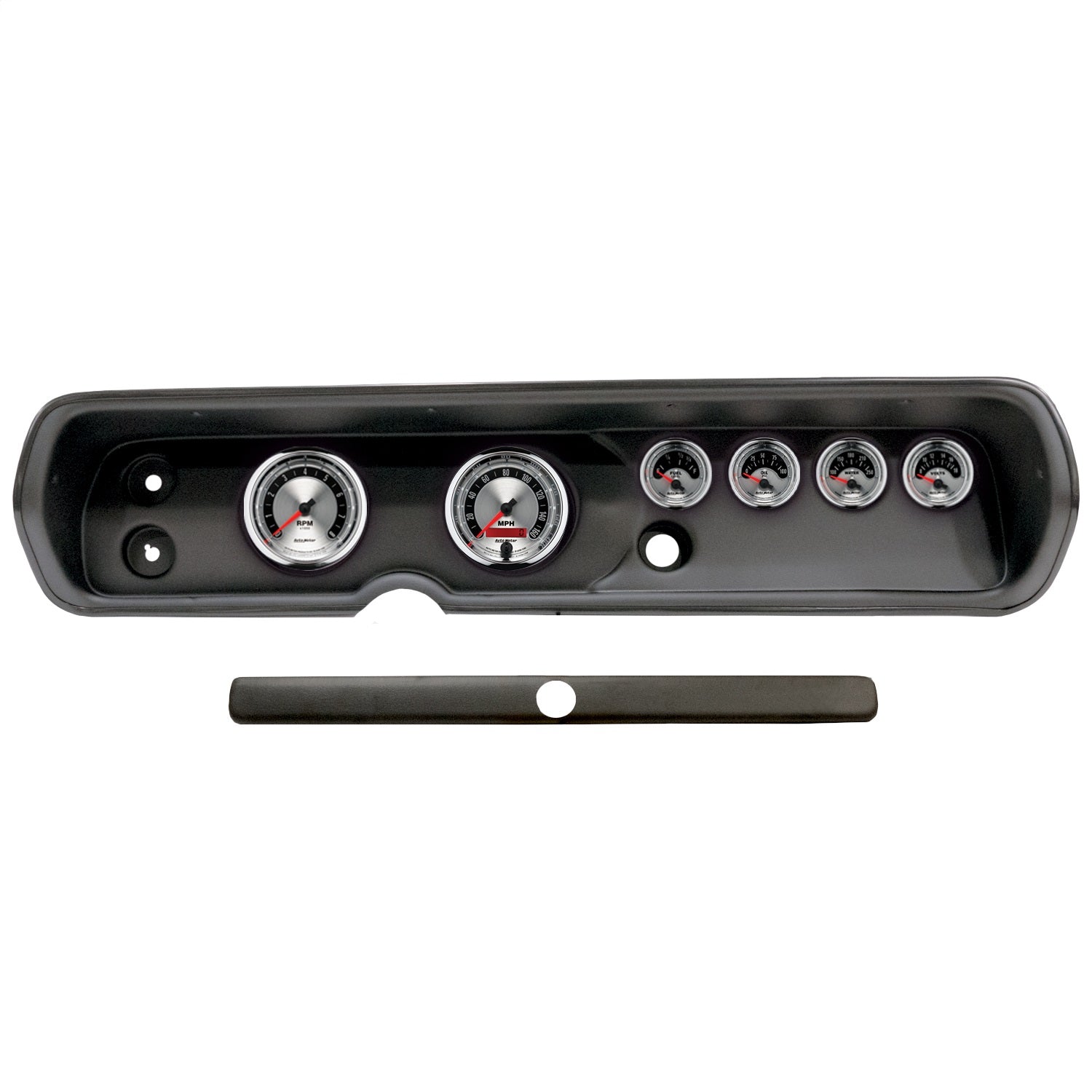 AutoMeter 2929-01 DIRECT FIT DASH KIT; (3 3/8in. X2; 2 1/16in. X4); CHEVY CHEVELLE 64-65; AMERICAN AutoMeter 2929-01