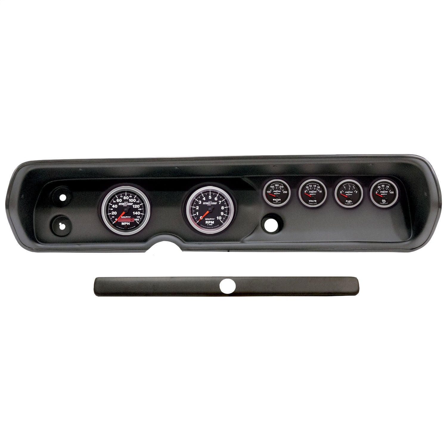 AutoMeter 2929-12 DIRECT FIT DASH KIT; (3 3/8in. X2; 2 1/16in. X4); CHEVY CHEVELLE 64-65; SPORT-CO AutoMeter 2929-12