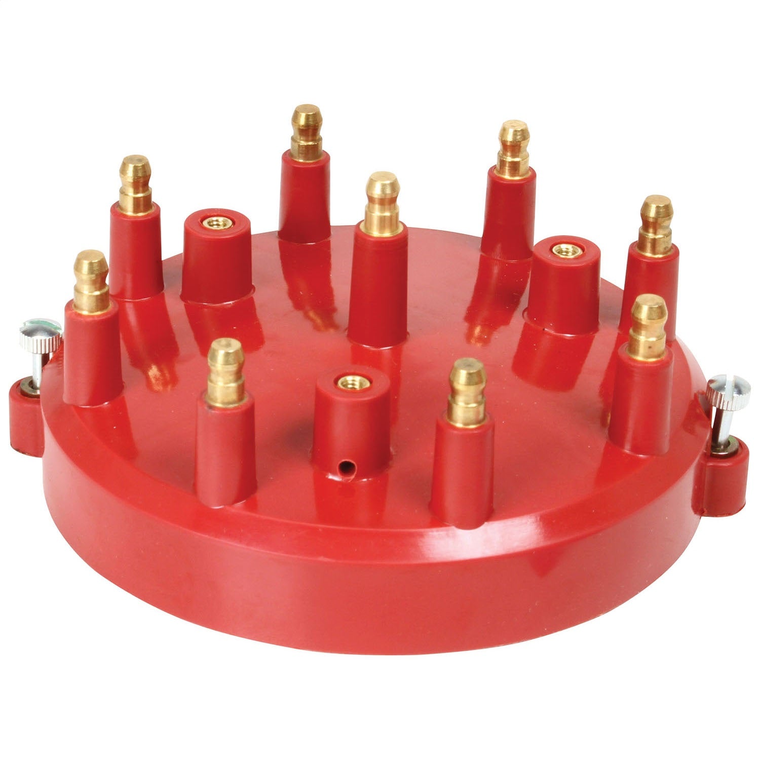Mallory 29745 Distributor Cap; 8 Cyl.; Comp 9000® 85-99; Red; Mallory 29745