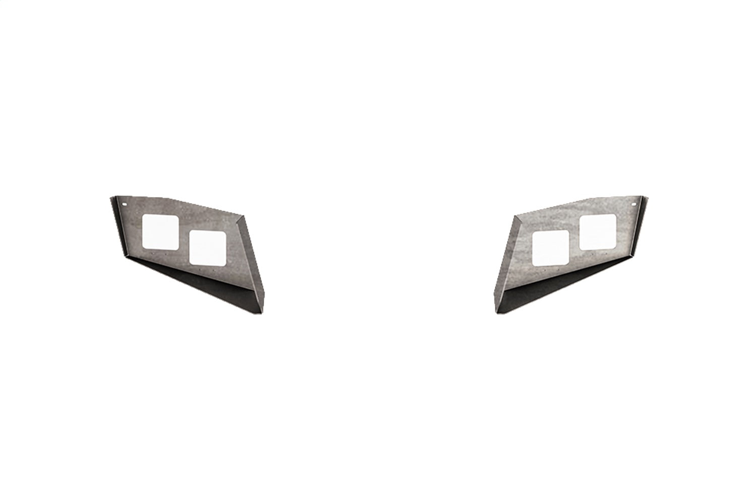 Road Armor 2DFP2 Accessory Identity Light Pod; Front; Dual Cube; Standard; Raw Steel; Road Armor 2DFP2