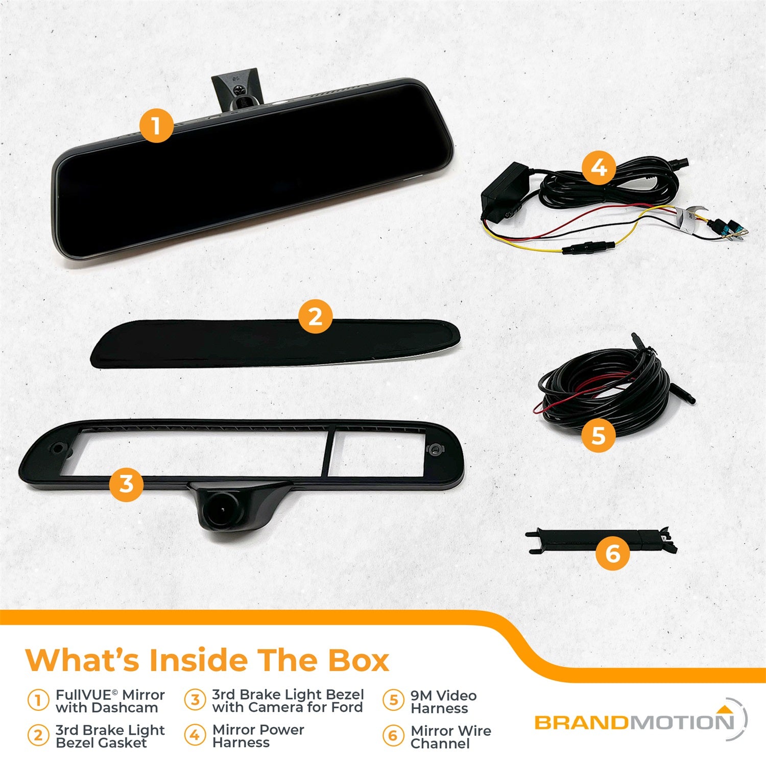 Brandmotion FVMR-1180 FullVUE® Mirror Vision System; Brandmotion FVMR-1180