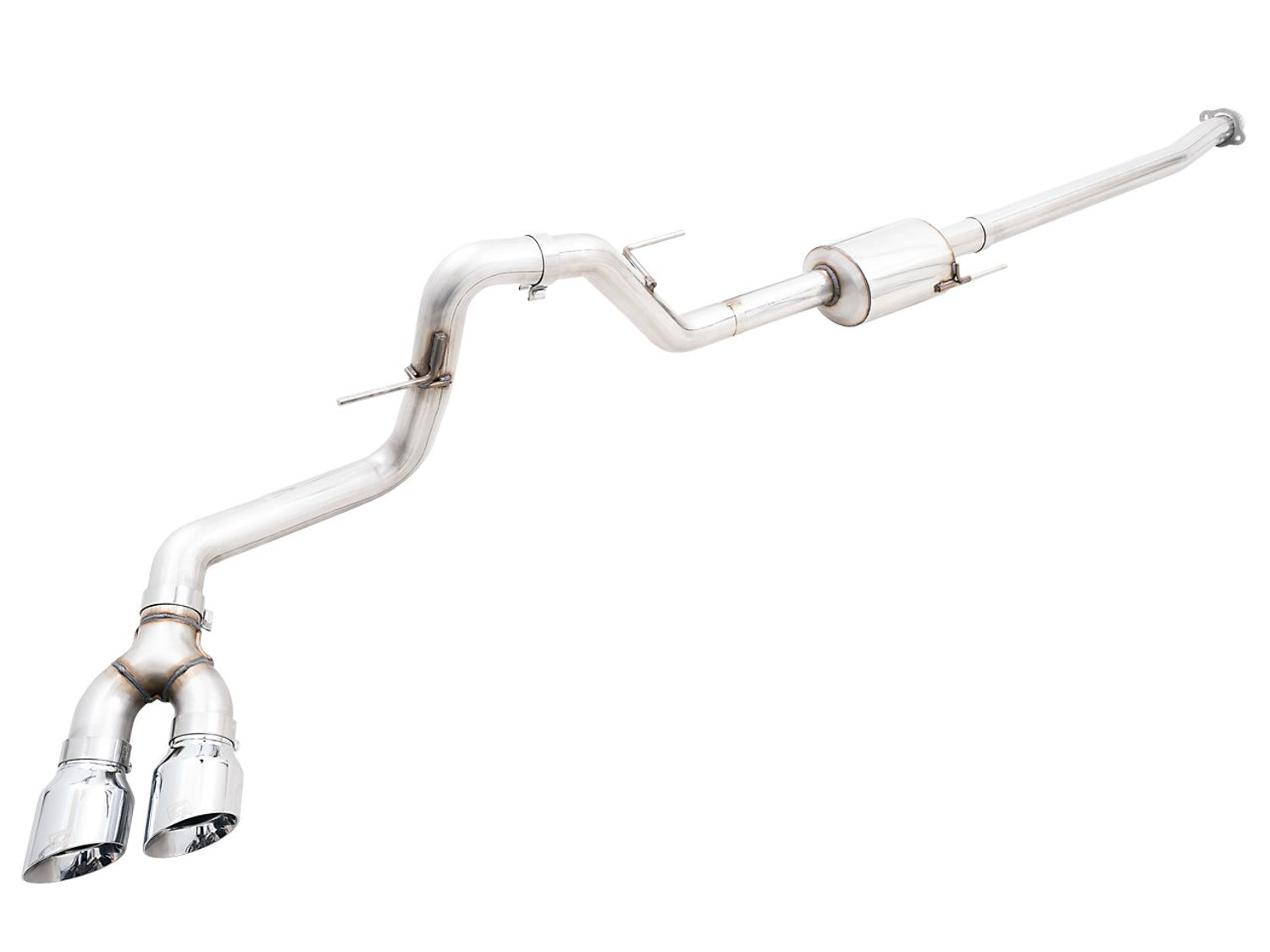 AWE Tuning 3015-22067 AWE 0FG Dual Side Exit Exhaust for '21+ Ford F-150 - 4.5" Chrome Tips AWE Tuning 3015-22067