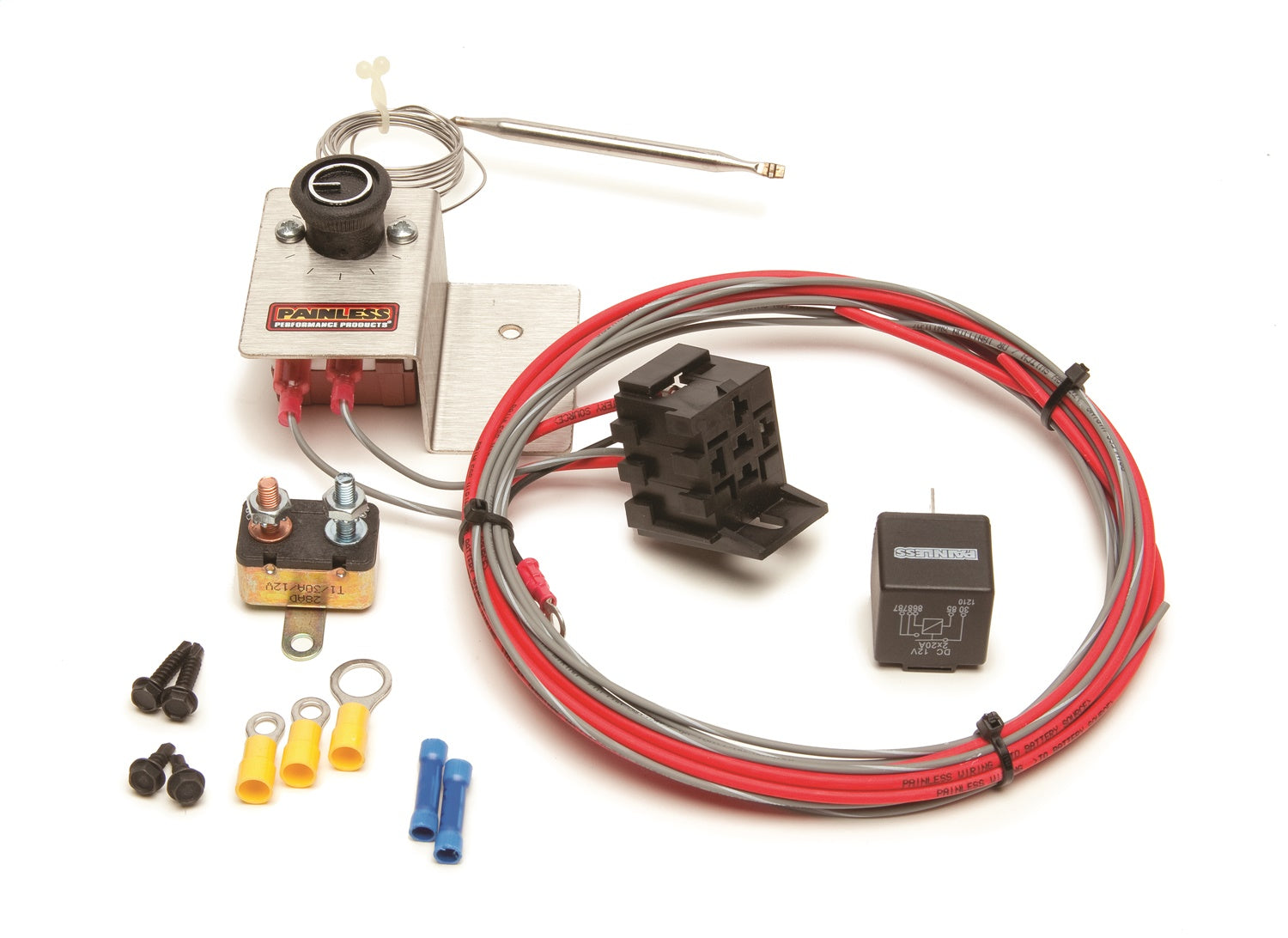 Painless Wiring 30104 Adjustable Electric Fan Thermostat Kit Painless Wiring 30104