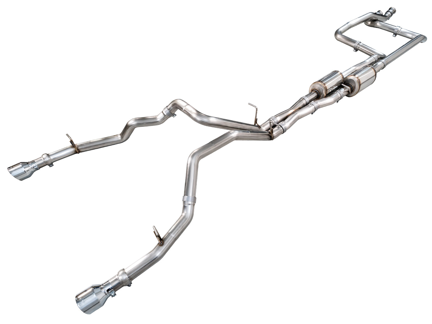 AWE Tuning 3015-32630 AWE 0FG Catback Exhaust for RAM RHO - Chrome Silver Tips AWE Tuning 3015-32630