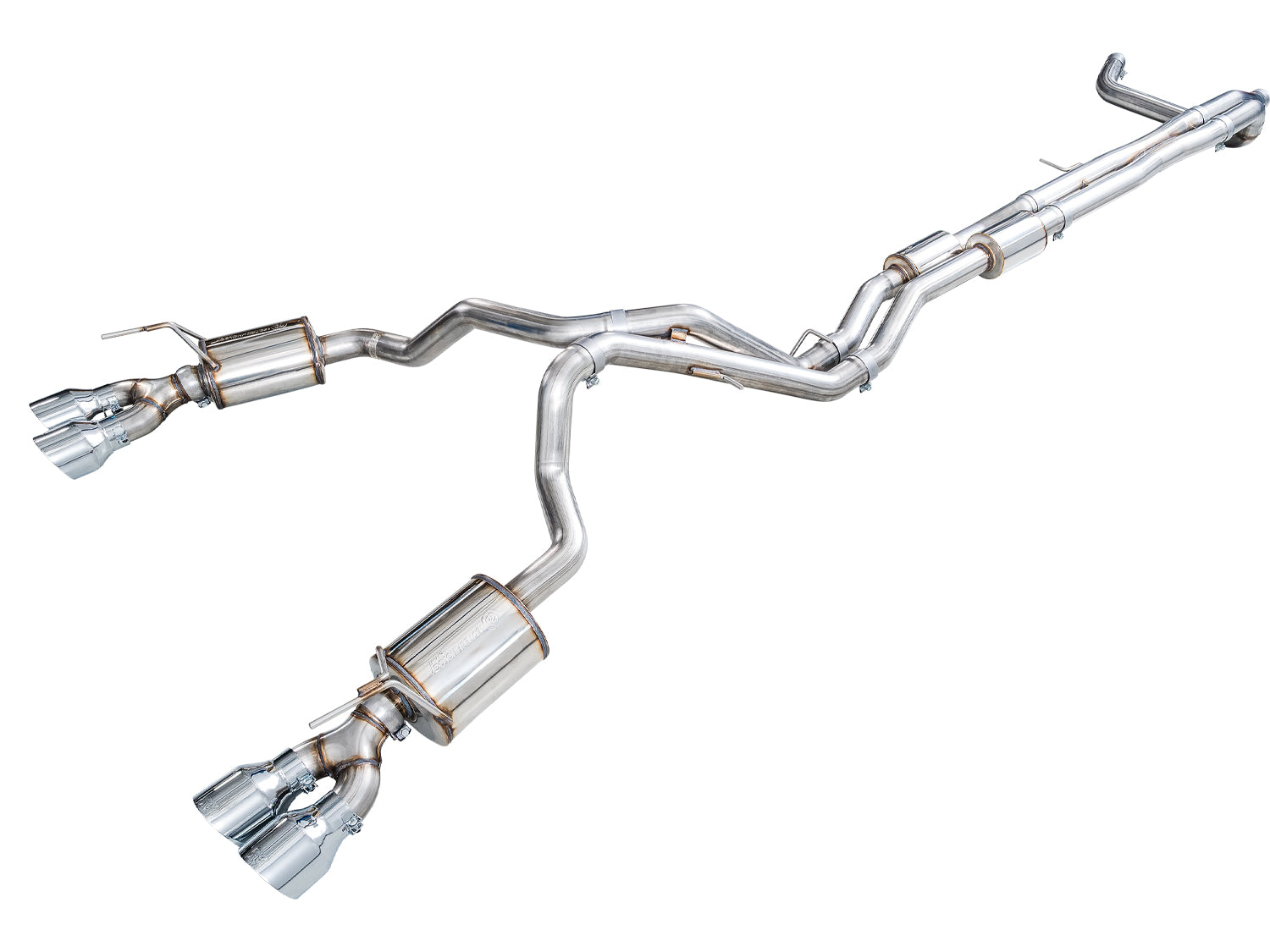 AWE Tuning 3015-42222 AWE 0FG Exhaust Suite for 2021+ Cadillac Escalade ESV 6.2L - Chrome Silver Tips AWE Tuning 3015-42222