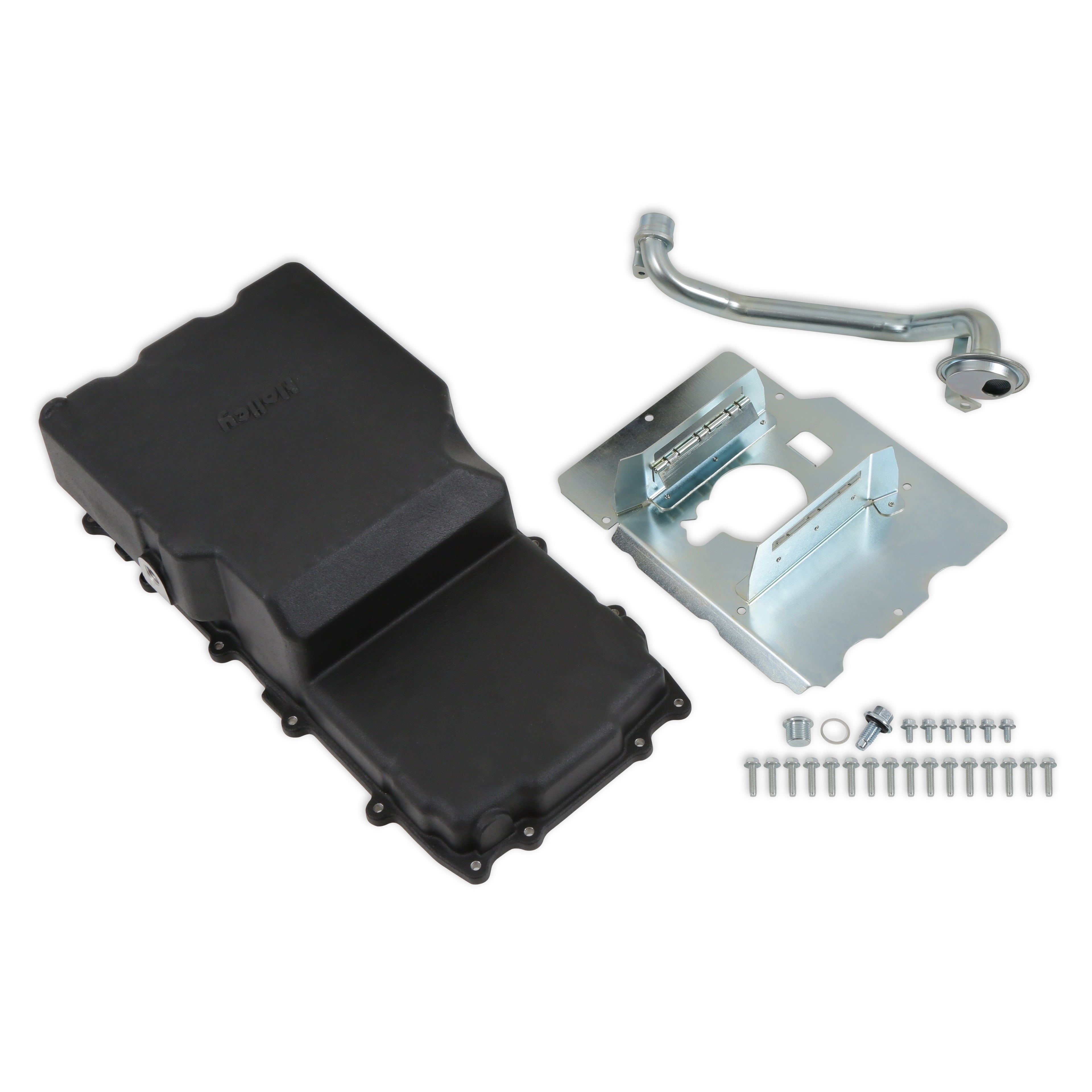 Holley Cast Aluminum Rear Sump Oil Pan - Ford Coyote Swap - Black