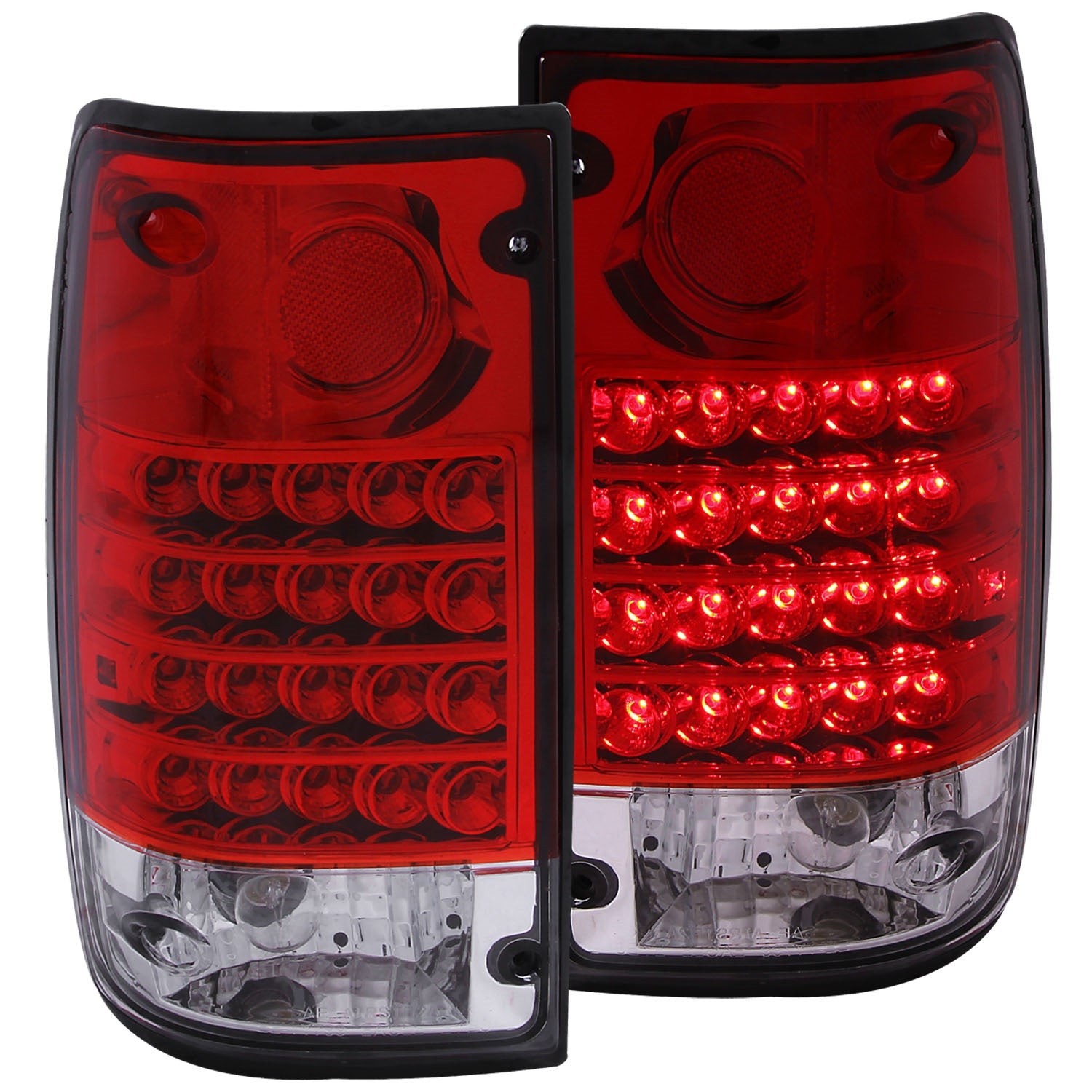 ANZO USA 311043 LED Tail Light Assembly; LED; Red/Clear Lens; Pair; ANZO USA 311043