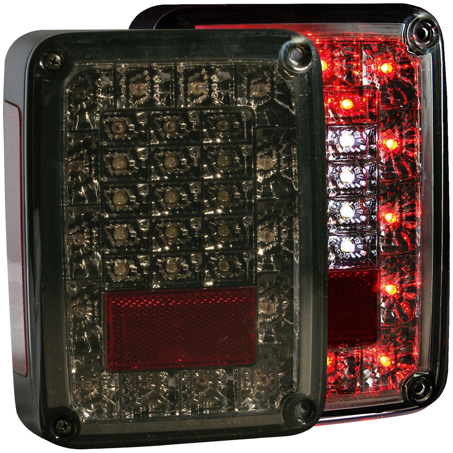 ANZO USA 311203 LED Tail Light Assembly; LED; Smoke Lens; Pair; ANZO USA 311203