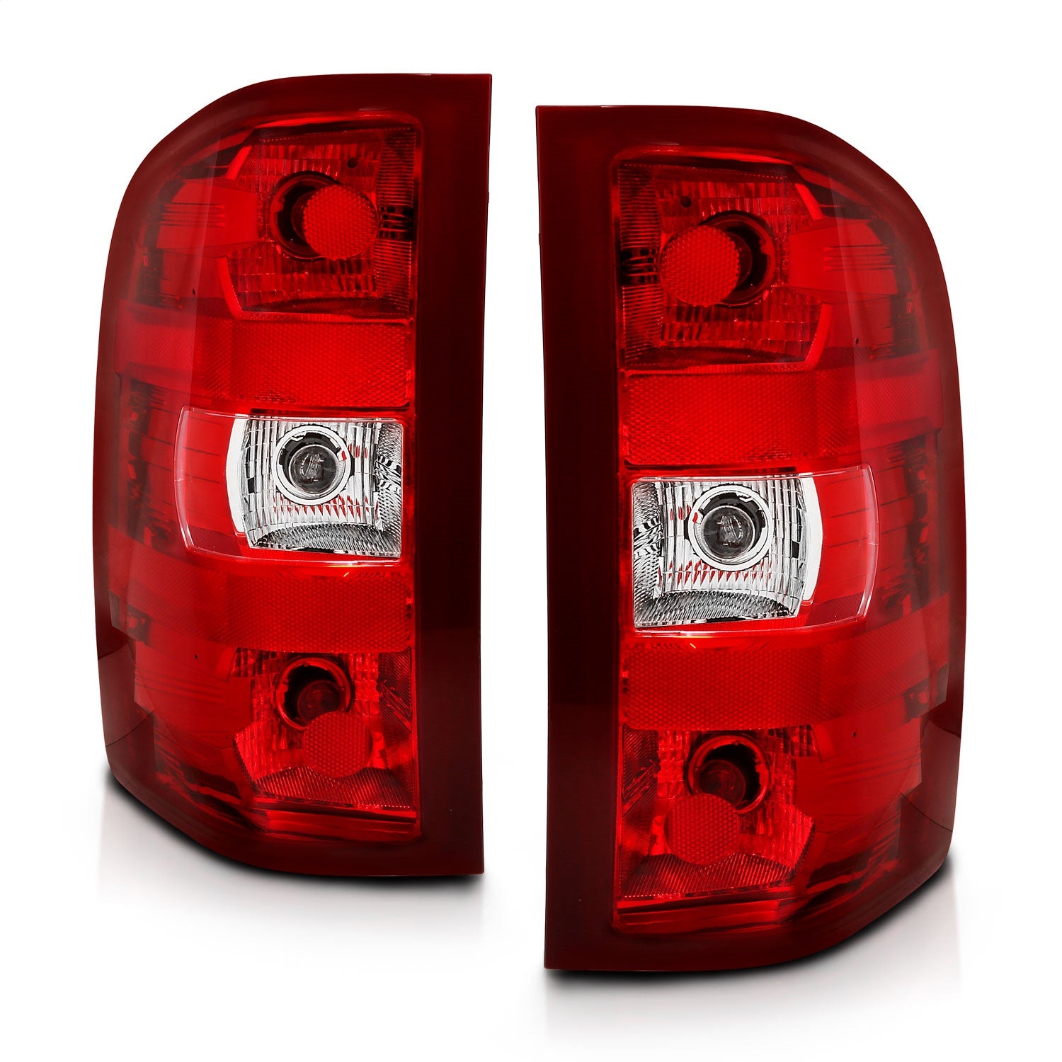 ANZO USA 311303 Tail Light Assembly; Red/Clear Lens; OE Replacement; ANZO USA 311303