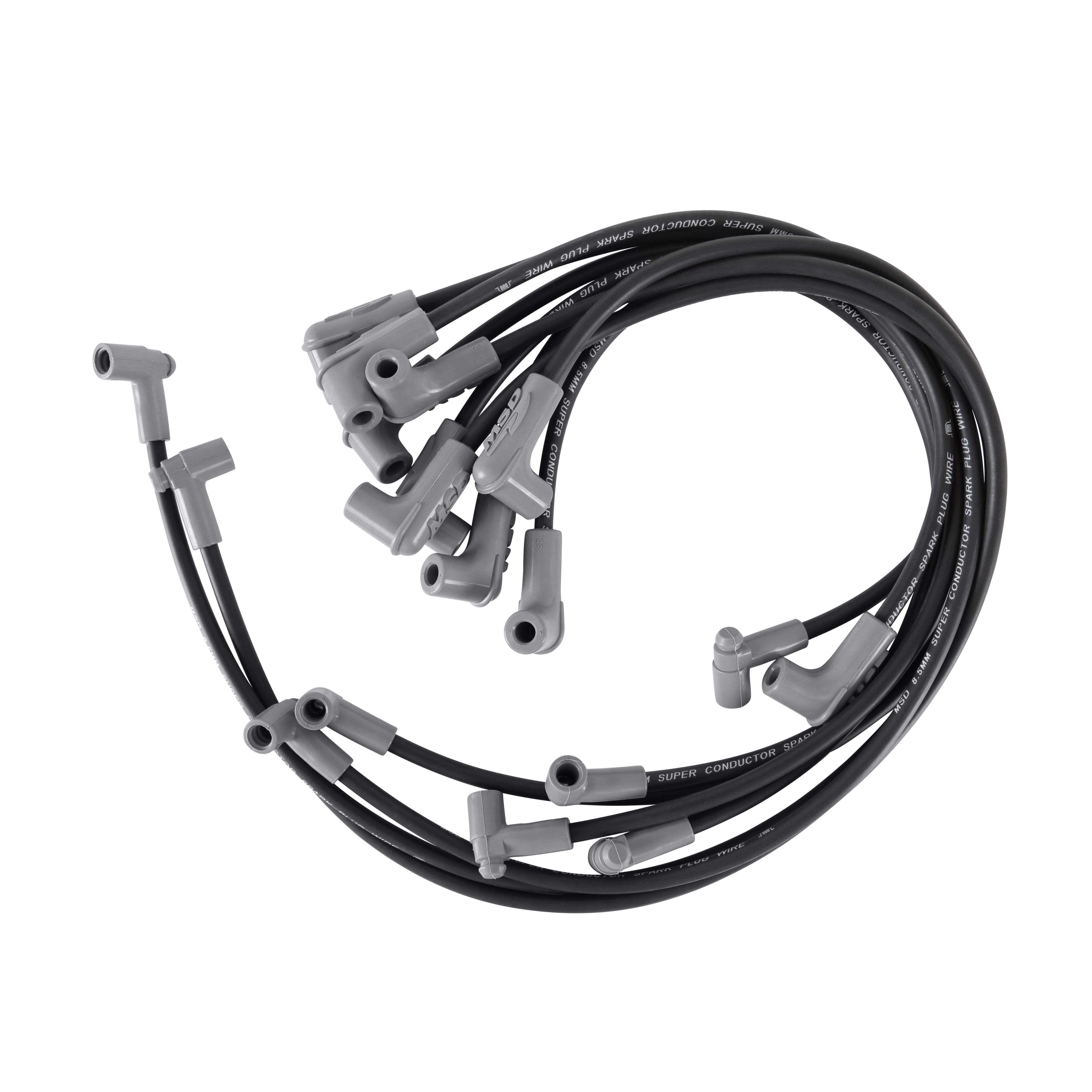 MSD 31243 8.5MM Spark Plug Wire Set - Black MSD 31243