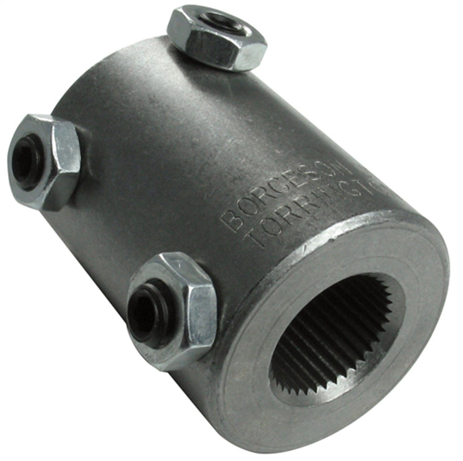 Borgeson 313449 Welded steel steering coupler. Fits 3/4in.-36 Spline X 3/4in. Double-D. Borgeson 313449