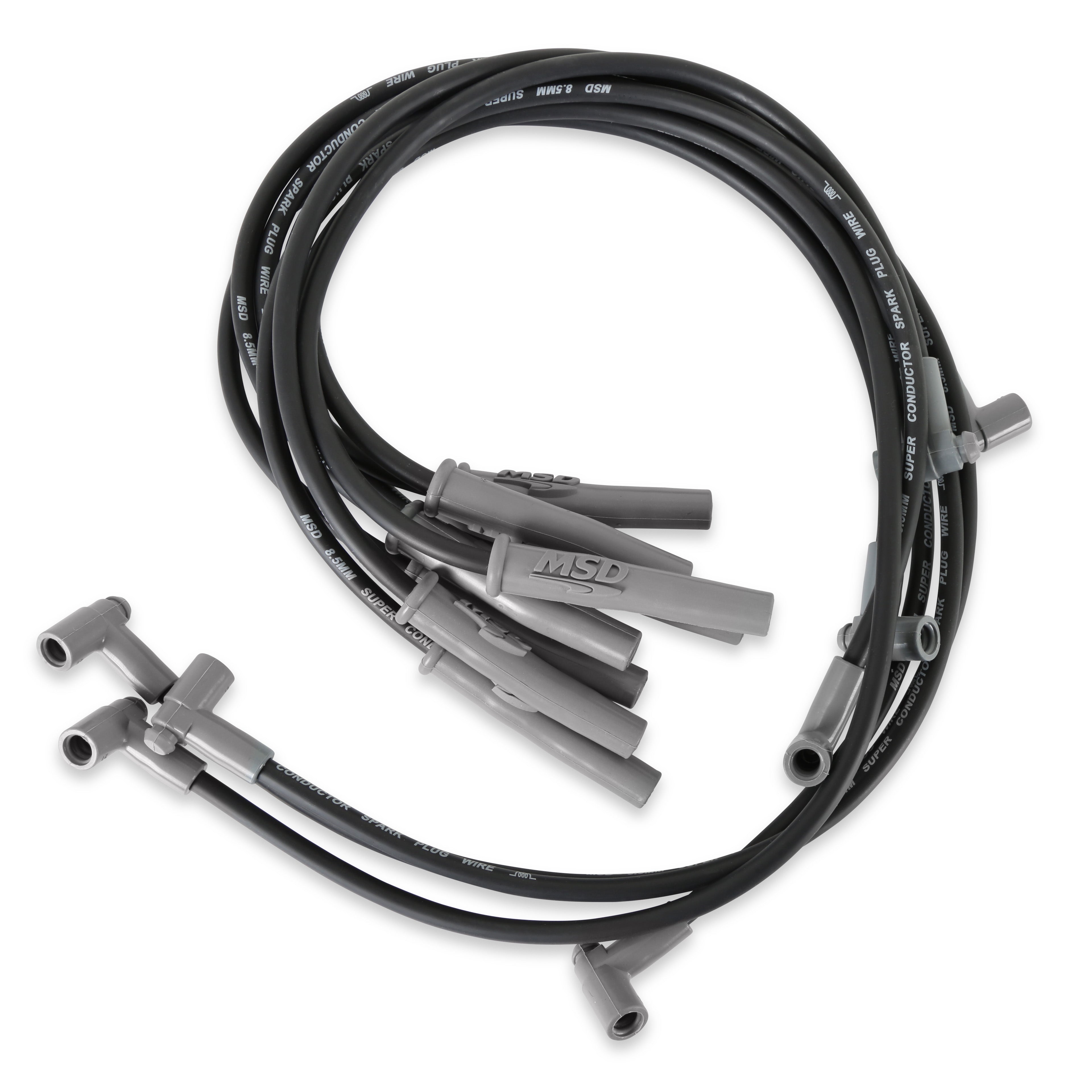 MSD 31363 8.5MM Spark Plug Wire Set - Black MSD 31363