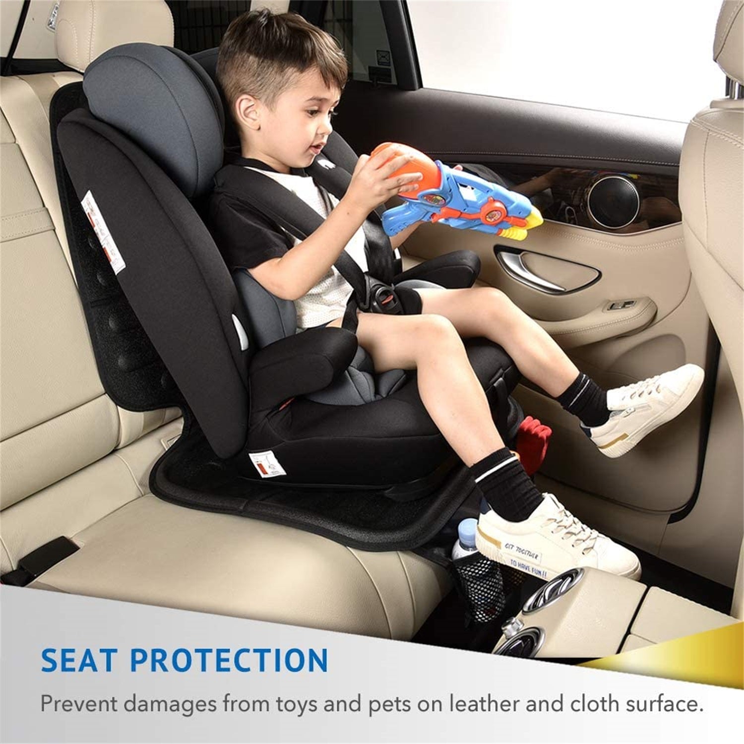 3D MAXpider 3153L-09 Child Seat Protector; 1 pc.; Black; 3D MAXpider 3153L-09