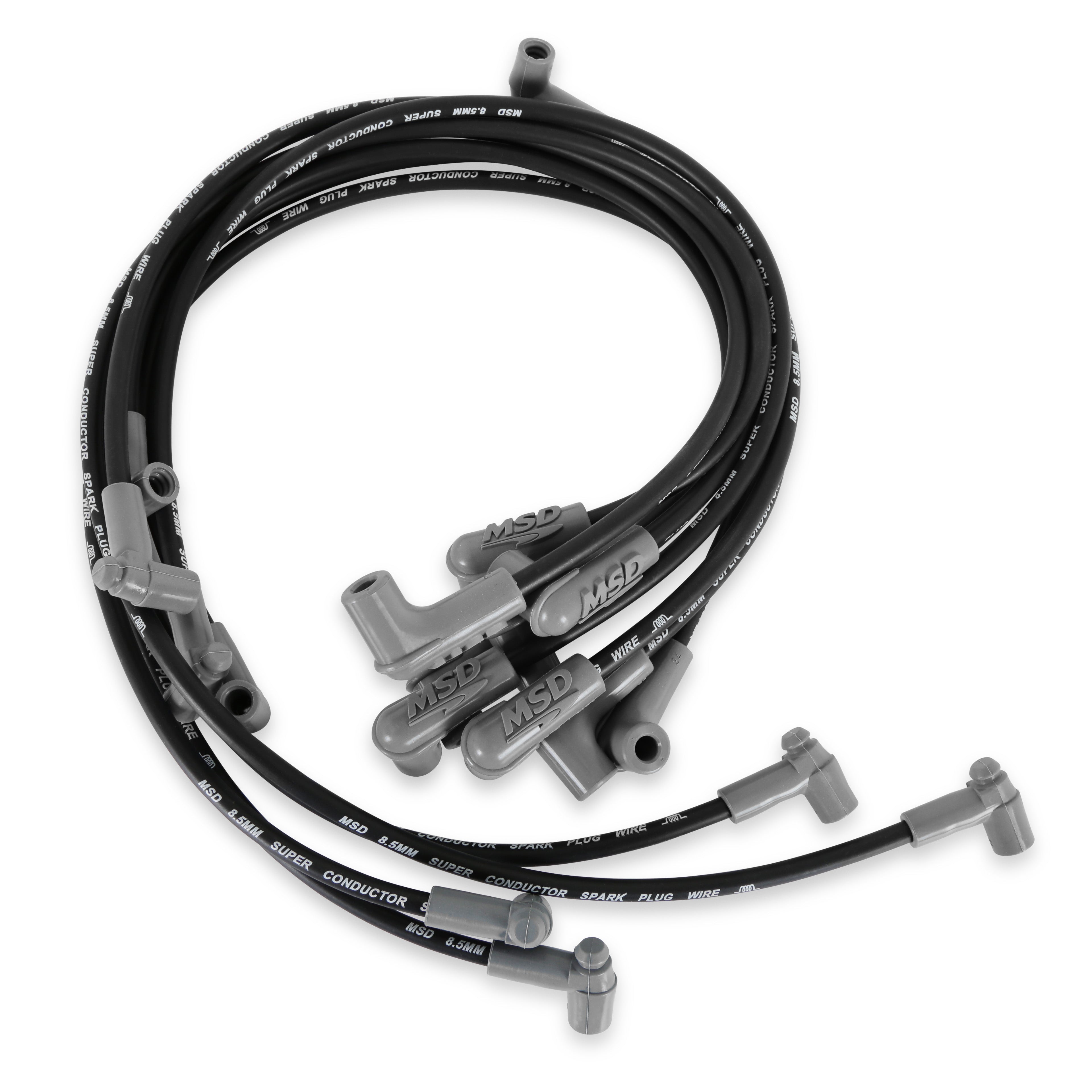 MSD 31543 8.5MM Spark Plug Wire Set - Black MSD 31543