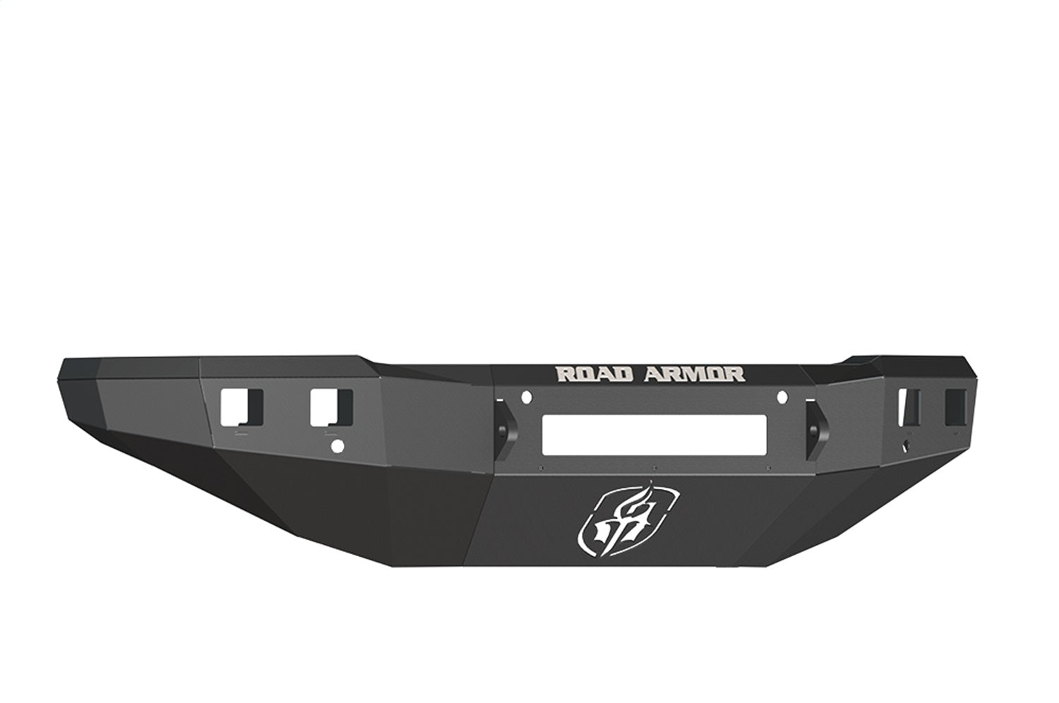 Road Armor 315R0B-NW Stealth Non-Winch Front Bumper; Steel; Satin Black; Square Fog Light Holes; Road Armor 315R0B-NW