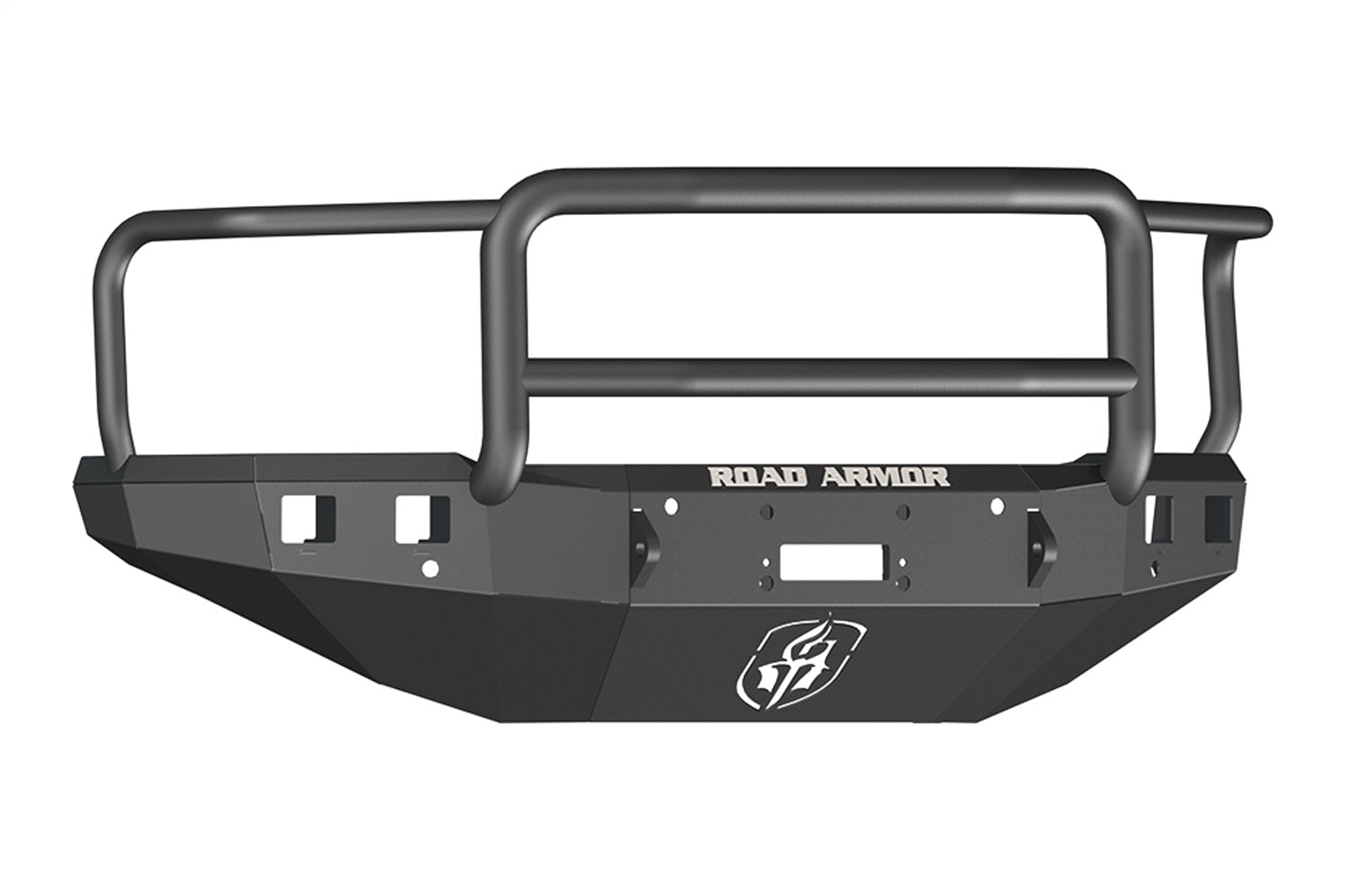 Road Armor 315R5B Stealth Winch Front Bumper; Lonestar Guard; Satin Black; Square Fog Light Holes; Road Armor 315R5B