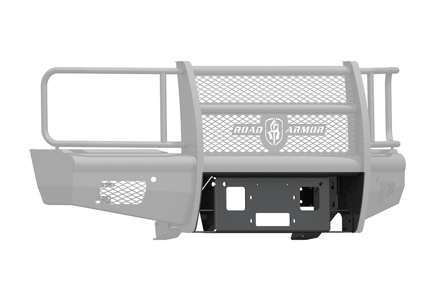 Road Armor 315V-WP Vaquero Winch Plates; Front; Satin Black; Road Armor 315V-WP