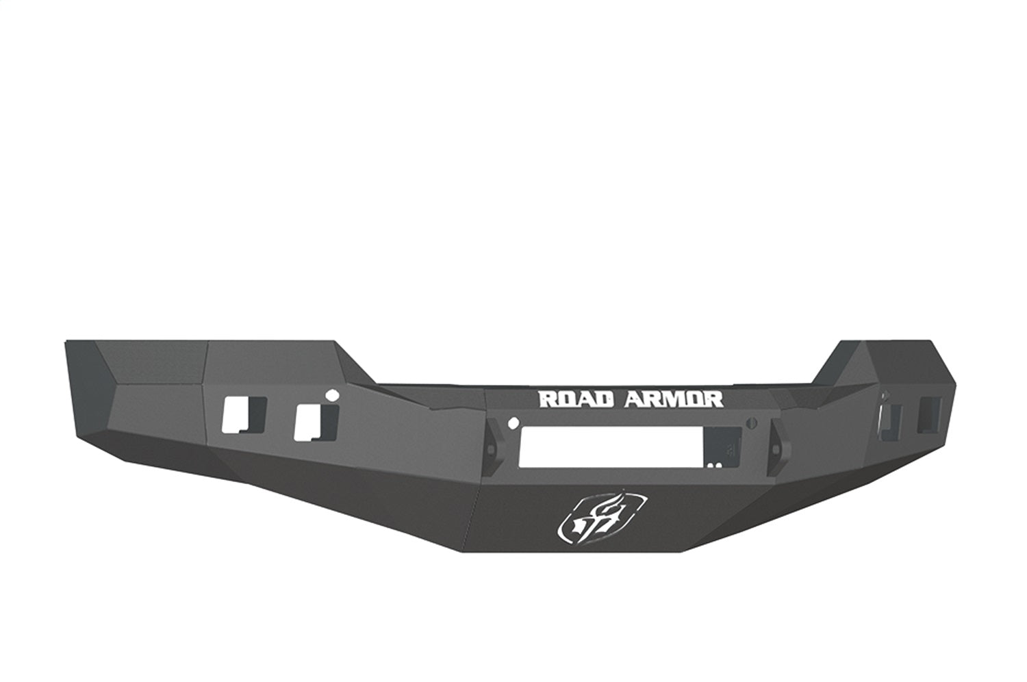 Road Armor 316R0B-NW Stealth Non-Winch Front Bumper; Steel; Satin Black; Square Fog Light Holes; Road Armor 316R0B-NW