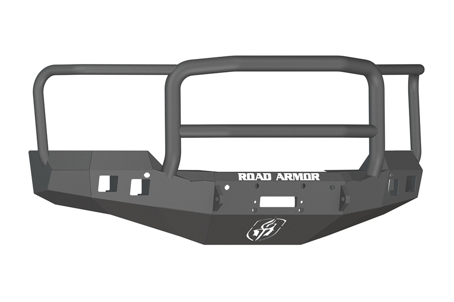 Road Armor 316R5B Stealth Winch Front Bumper; Lonestar Guard; Satin Black; Square Fog Light Holes; Road Armor 316R5B