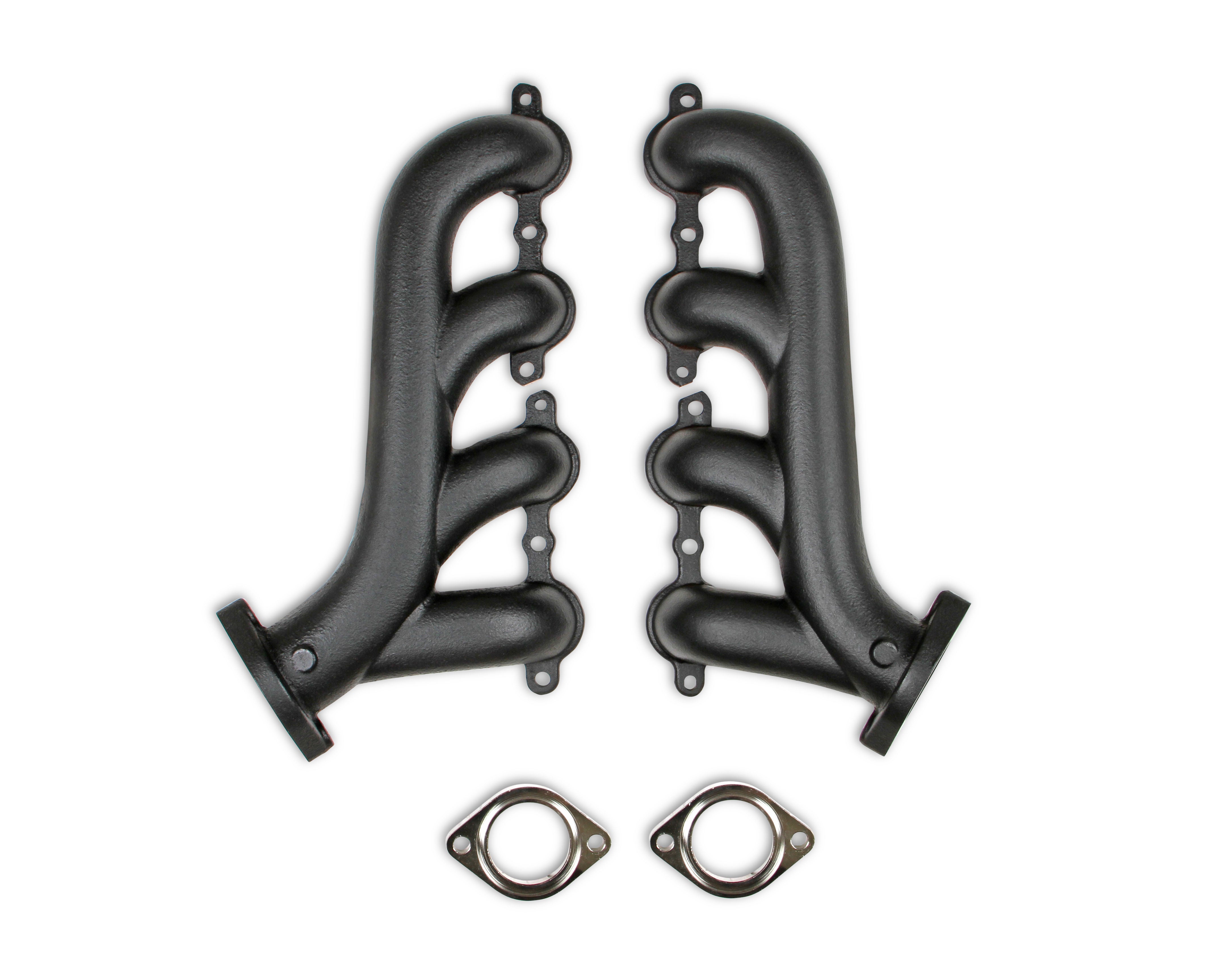 Flowtech LS Swap Exhaust Manifolds - Black Ceramic Finish