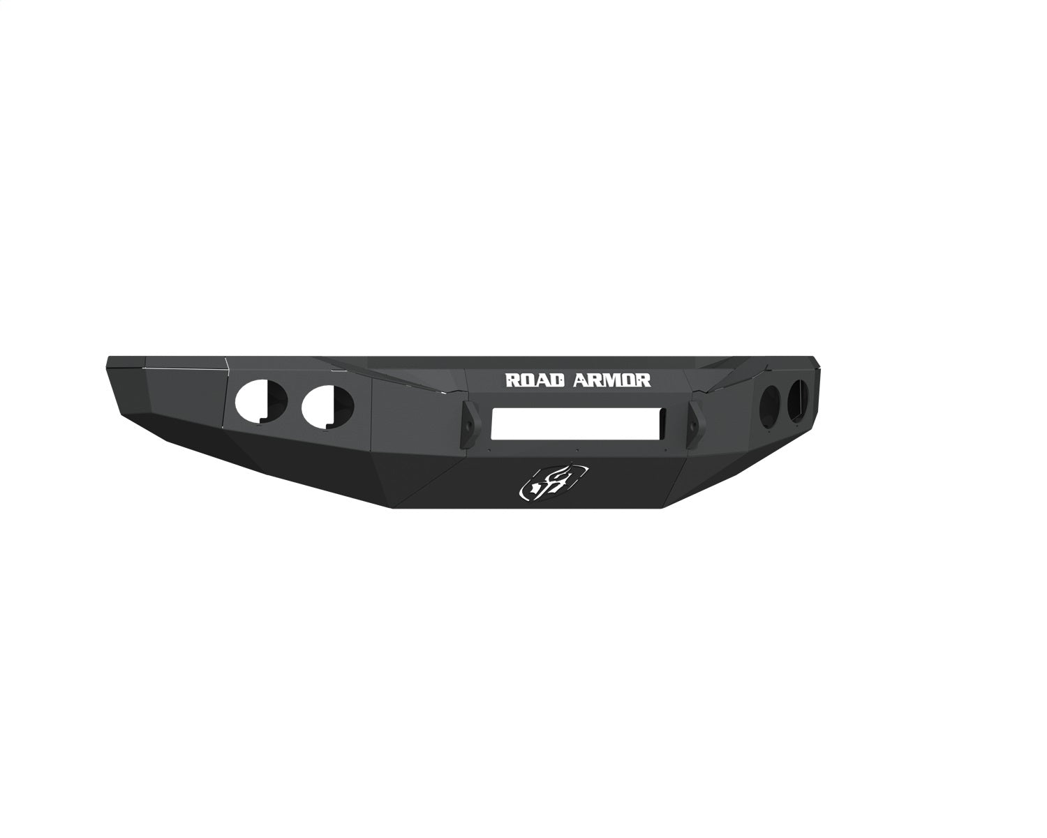 Road Armor 3194FR0B-NW Stealth Non-Winch Rear Bumper; Texture Black; Round Light Port; Road Armor 3194FR0B-NW