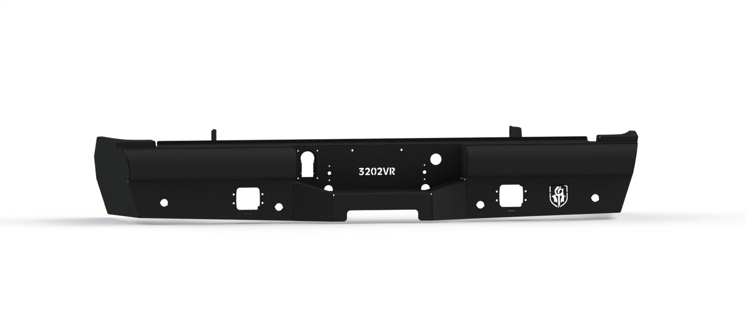 Road Armor 3202VR0B Vaquero Non-Winch Rear Bumper; Texture Black; Road Armor 3202VR0B