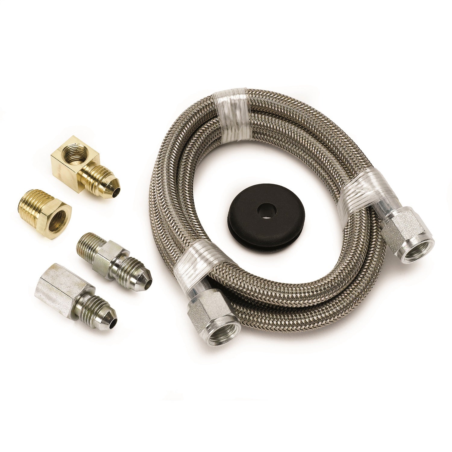 AutoMeter 3229 LINE; BRAIDED STAINLESS STEEL; #4 DIA.; 4FT. LENGTH;-4AN AND 1/8in. NPTF FITTING AutoMeter 3229