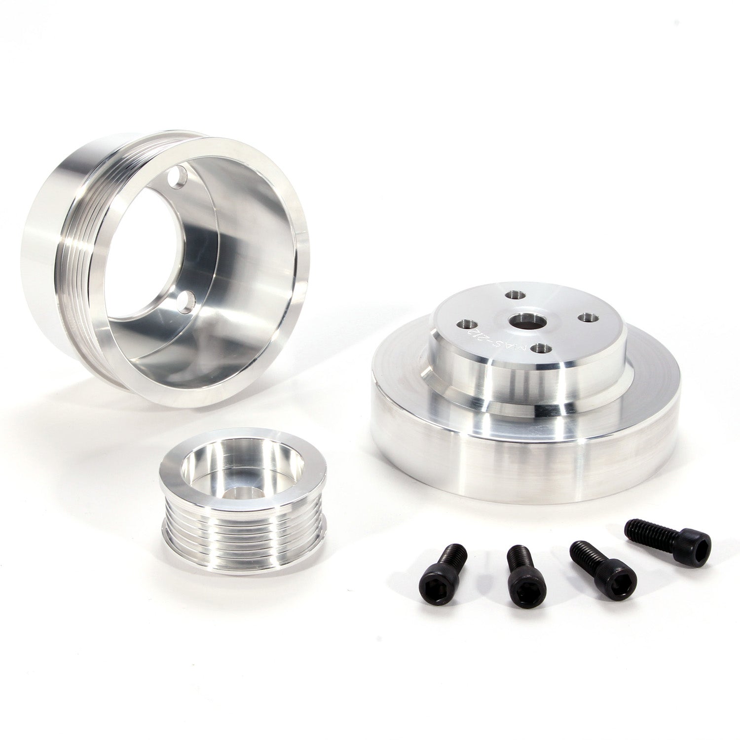 BBK Performance Parts 1553 3pc. Aluminum Pulley Kit - 79-93 Mustang BBK Performance Parts 1553