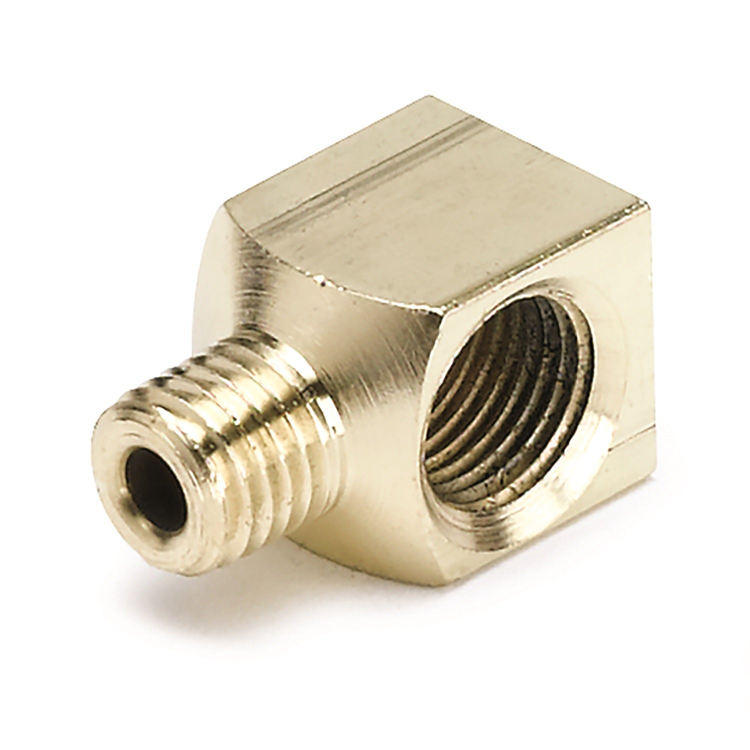 AutoMeter 3272 FITTING; ADAPTER; 90 deg.; 1/8in. NPTF FEMALE TO 1/8in. COMPRESSION MALE; BRASS AutoMeter 3272