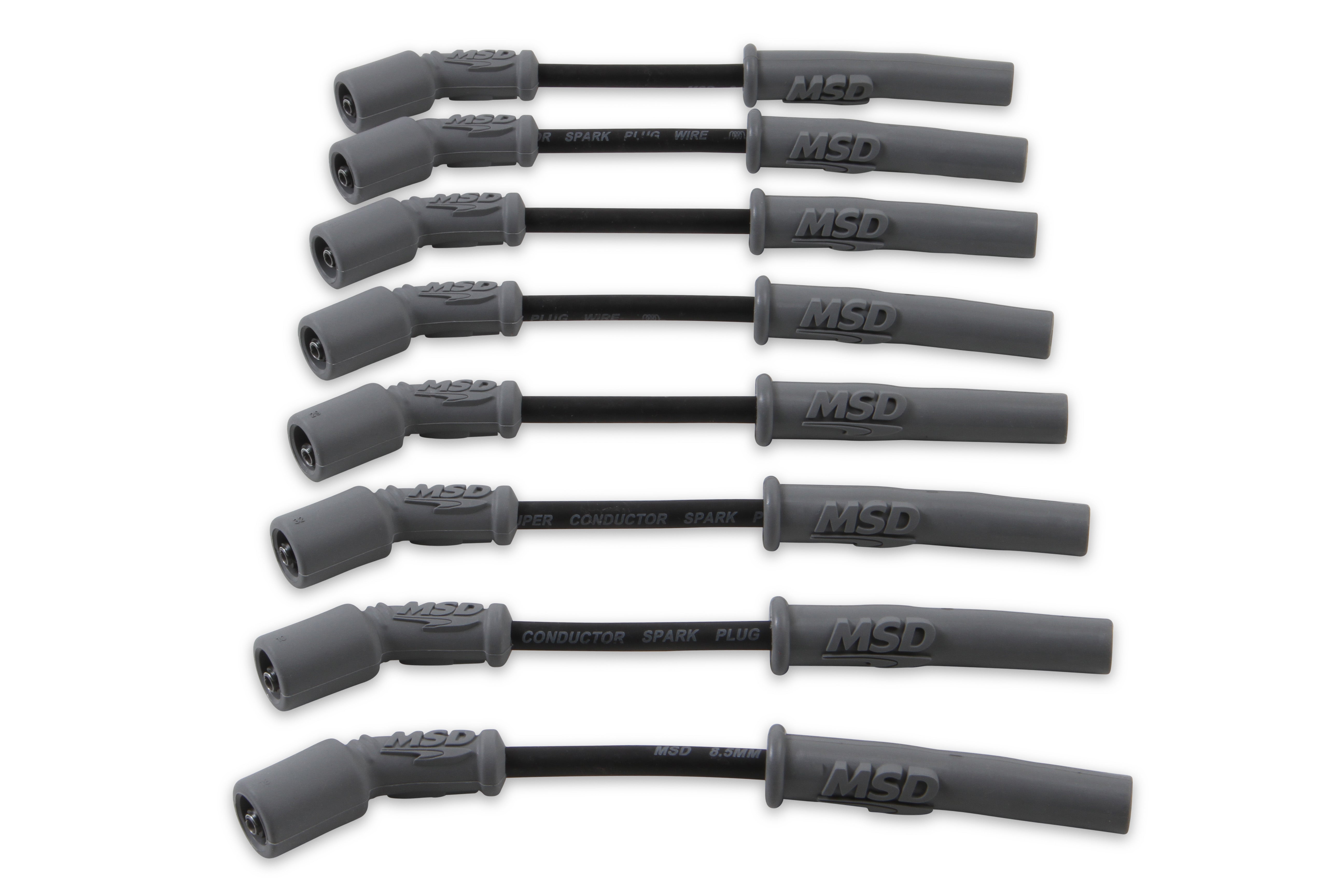MSD 32813 8.5MM Spark Plug Wire Set - Black MSD 32813