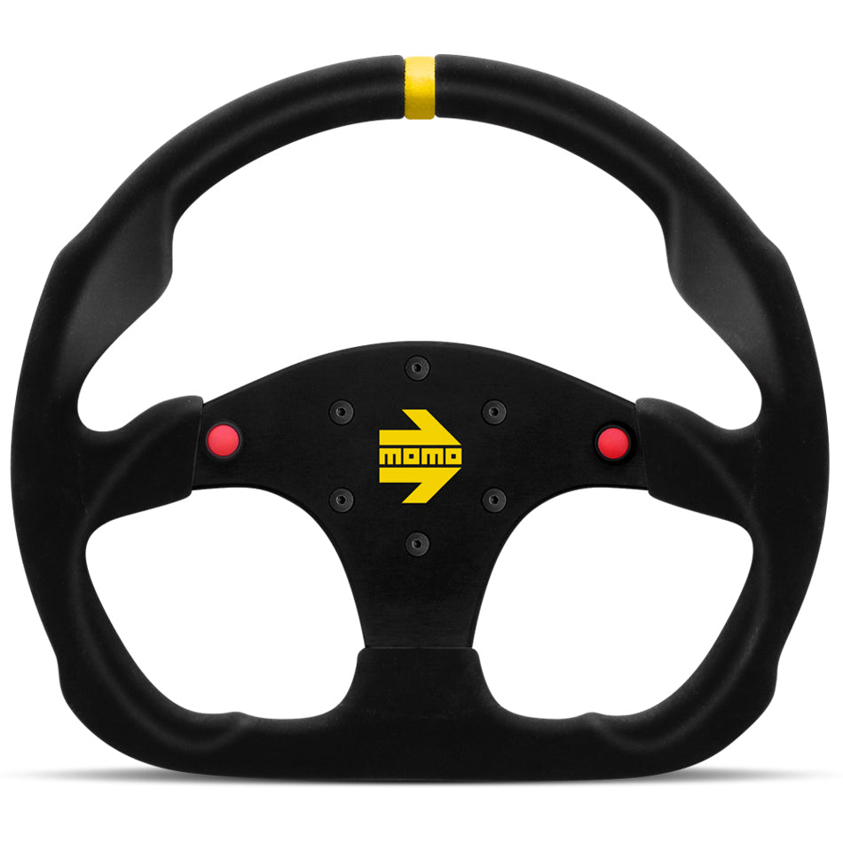 MOMO Tuning & Safety R1960/32SHB MOD 30 Steering Wheel Black Suede w/Buttons MOMO Tuning & Safety R1960/32SHB