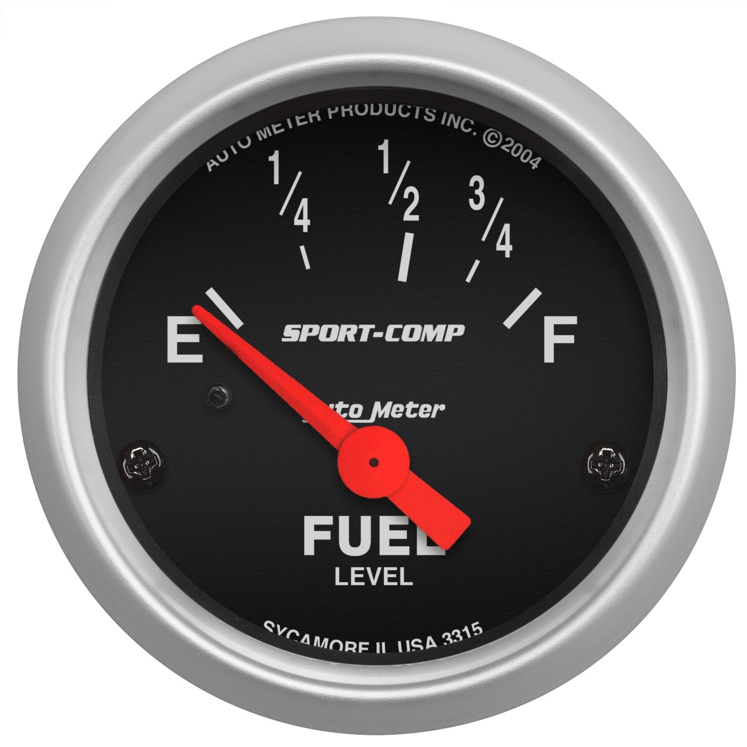 AutoMeter 3315 GAUGE; FUEL LEVEL; 2 1/16in.; 73OE TO 10OF; ELEC; SPORT-COMP AutoMeter 3315