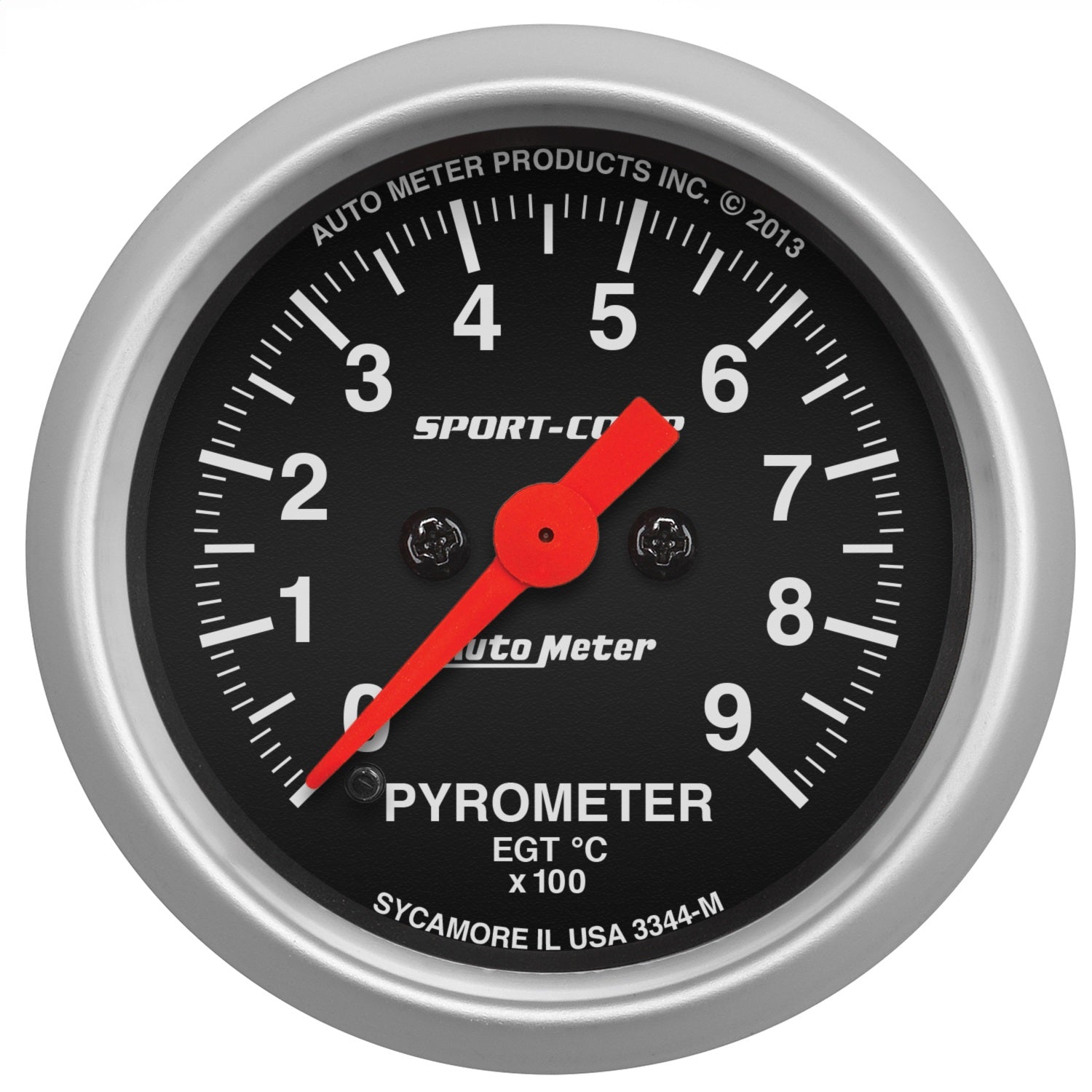 AutoMeter 3344-M GAUGE; PYROMETER (EGT); 2 1/16in.; 900deg.C; DIGITAL STEPPER MOTOR; SPORT-COMP AutoMeter 3344-M