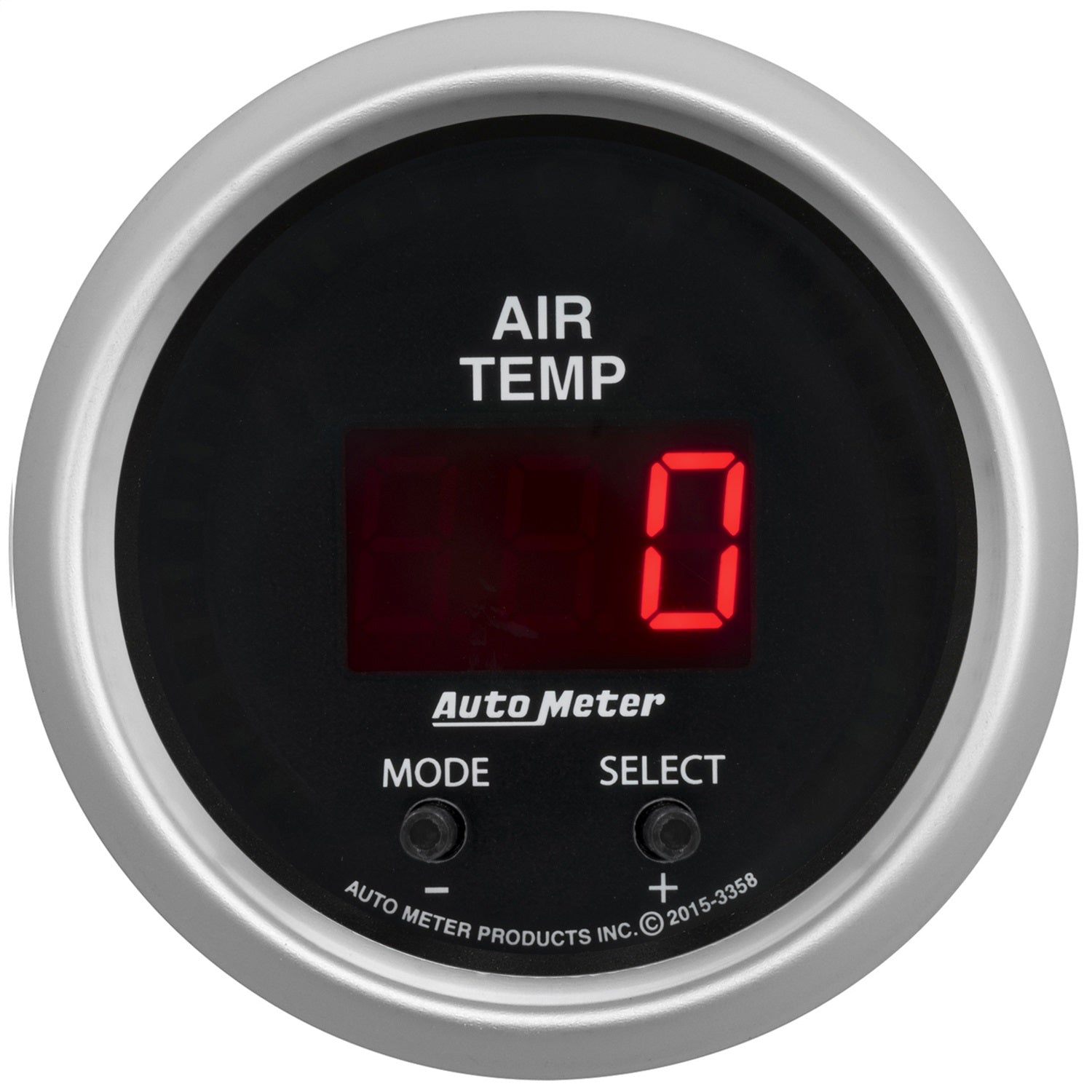 AutoMeter 3358 GAUGE; AIR TEMP; DUAL; 2 1/16in.; 0-300deg.F; DIGITAL; SPORT-COMP AutoMeter 3358