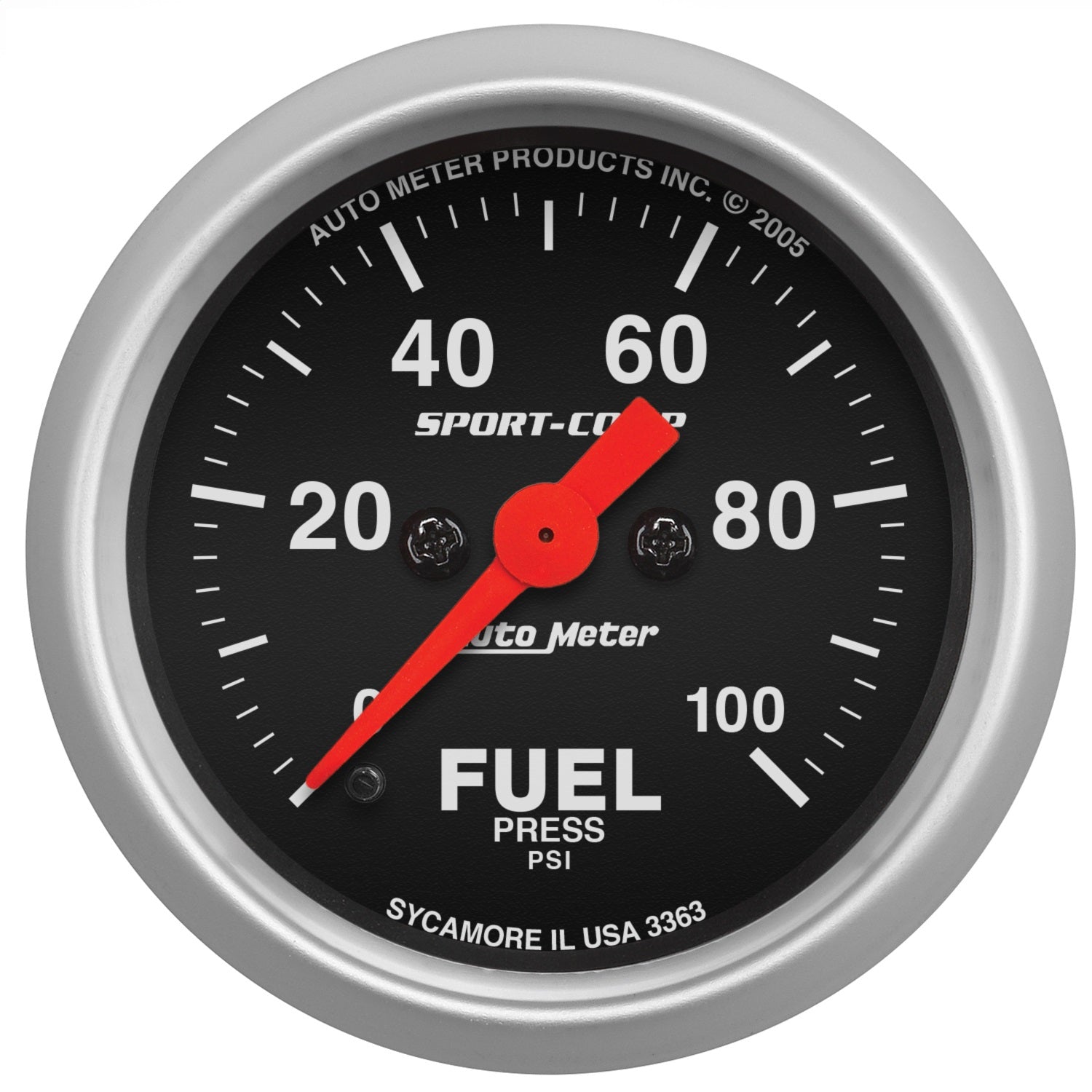 AutoMeter 3363 GAUGE; FUEL PRESSURE; 2 1/16in.; 100PSI; DIGITAL STEPPER MOTOR; SPORT-COMP AutoMeter 3363