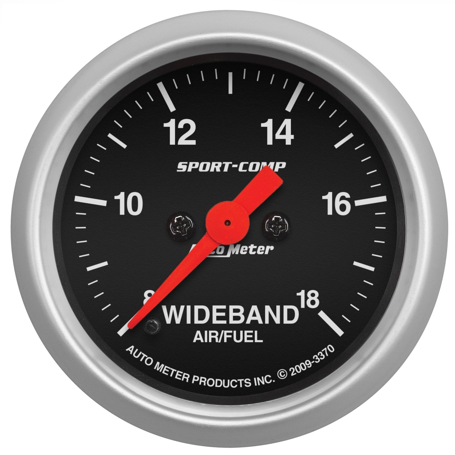 AutoMeter 3370 GAUGE; AIR/FUEL RATIO-WIDEBAND; ANALOG; 2 1/16in.; 8:1-18:1; STEPPER MOTOR; SC AutoMeter 3370