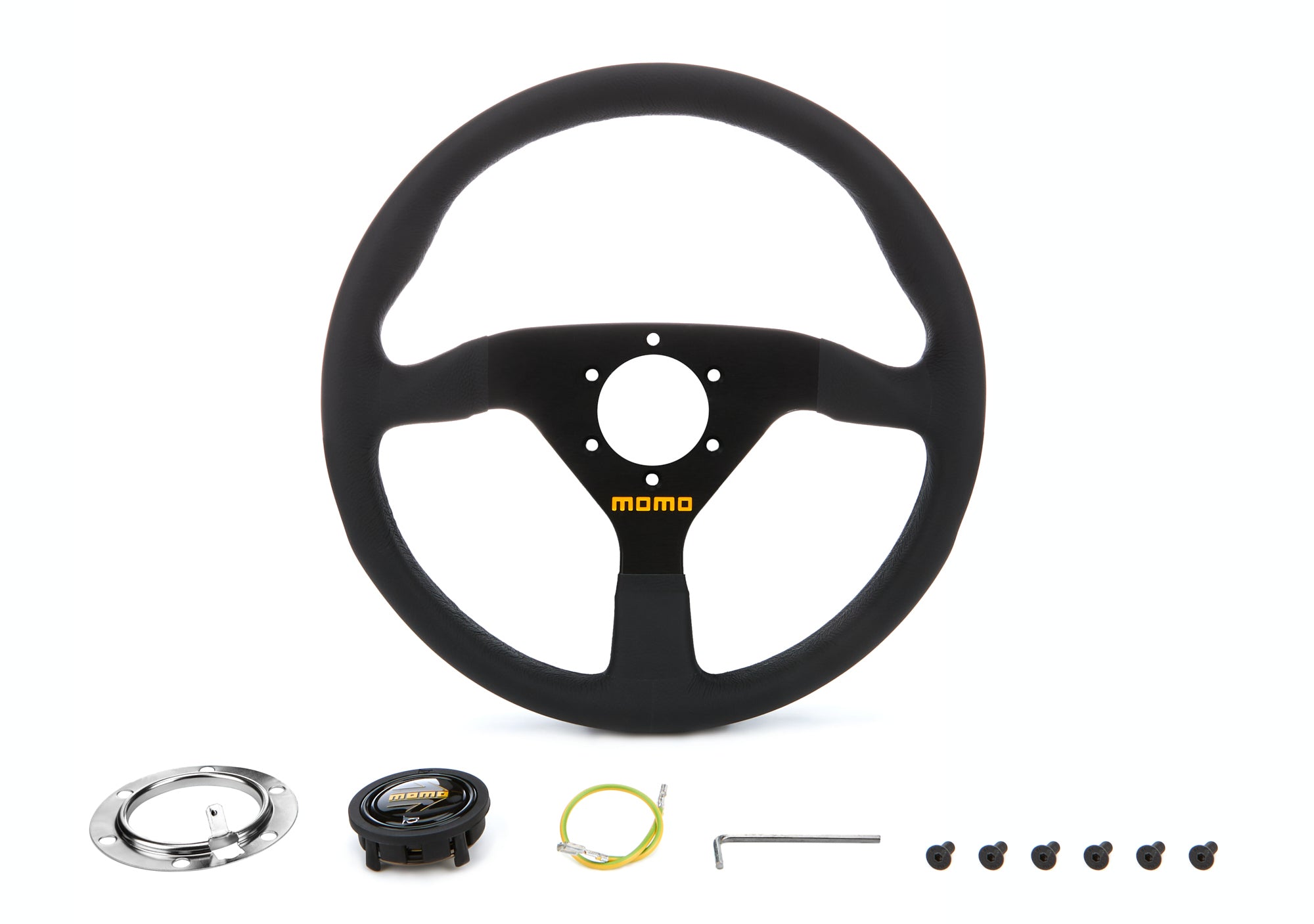 MOMO Tuning & Safety R1909/33L MOD 78 Steering Wheel Black Leather MOMO Tuning & Safety R1909/33L