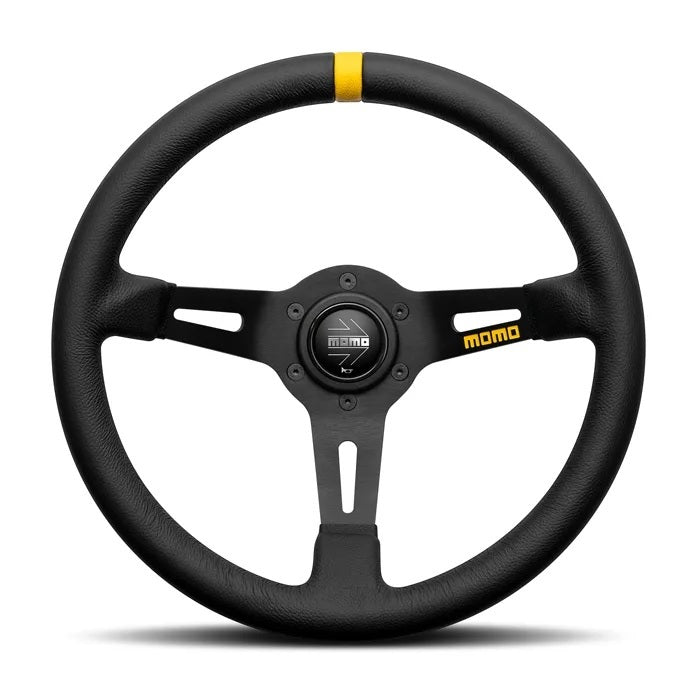 MOMO Tuning & Safety R1908/33L Steering Wheel MOD.08 Black MOMO Tuning & Safety R1908/33L